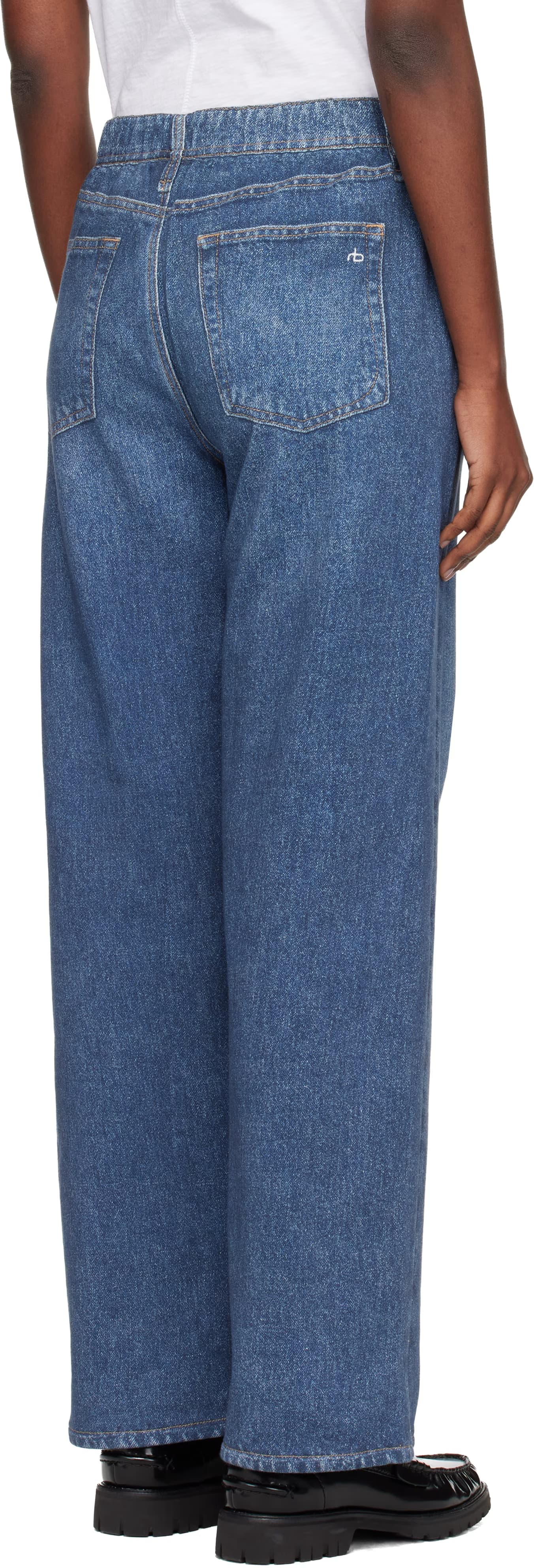Blue rb Miramar Wide-Leg Jeans 3