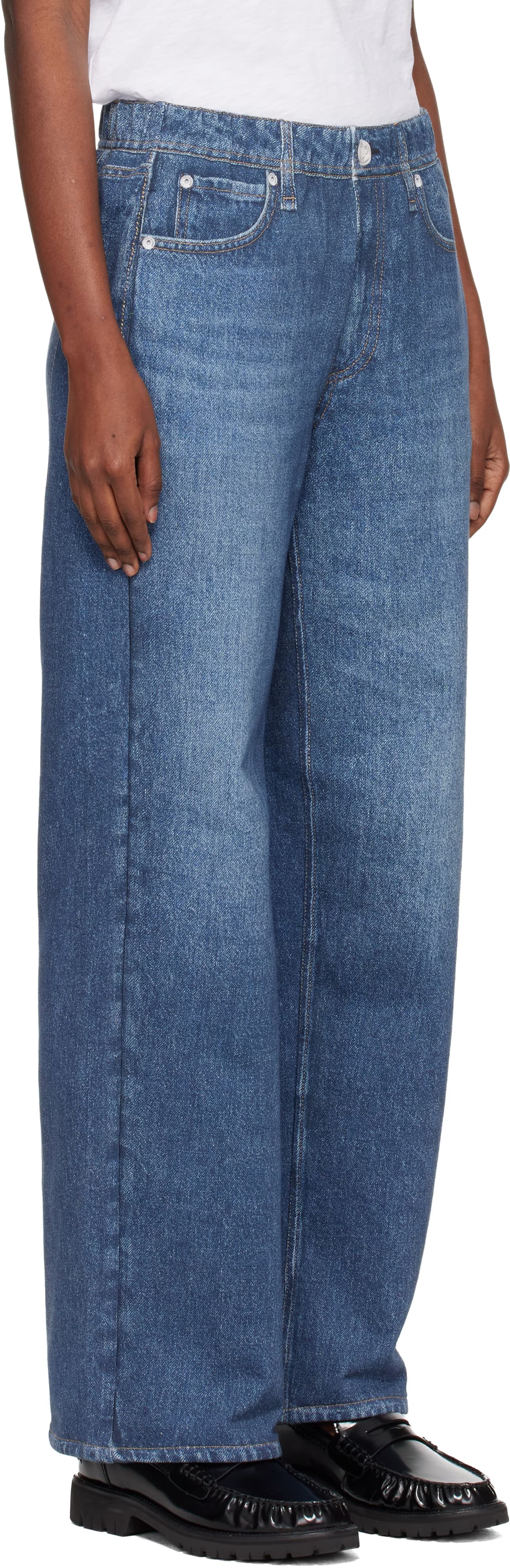 Blue rb Miramar Wide-Leg Jeans 2