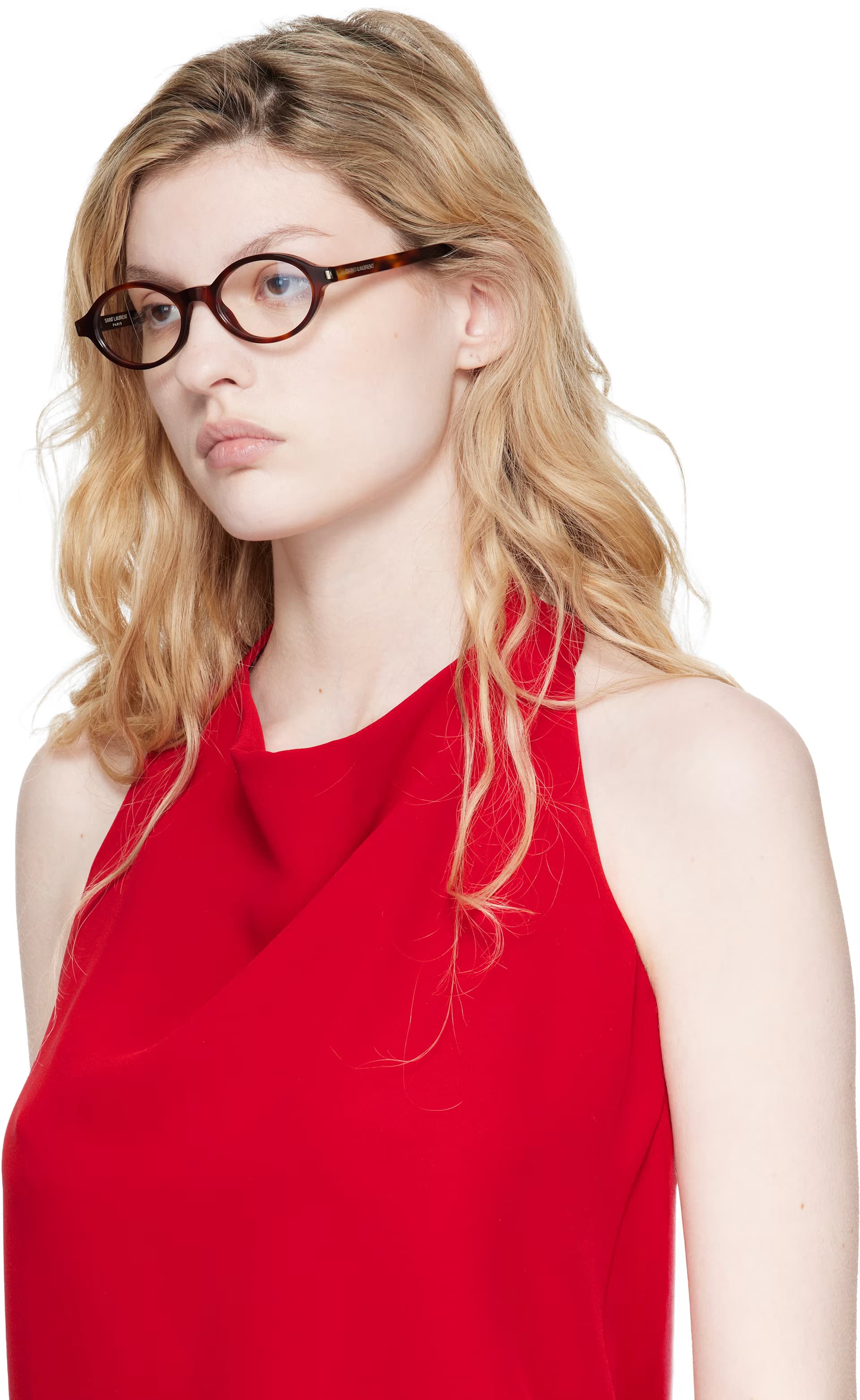 Brown SL 751 Jeanne Round Oval Glasses 4