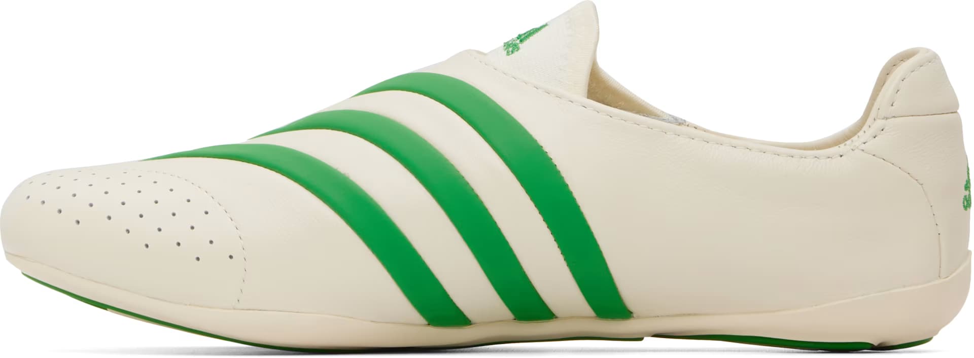 Off-White & Green Pharrell Williams Edition Virginia Vario Flat Earther Sneakers by Adidas