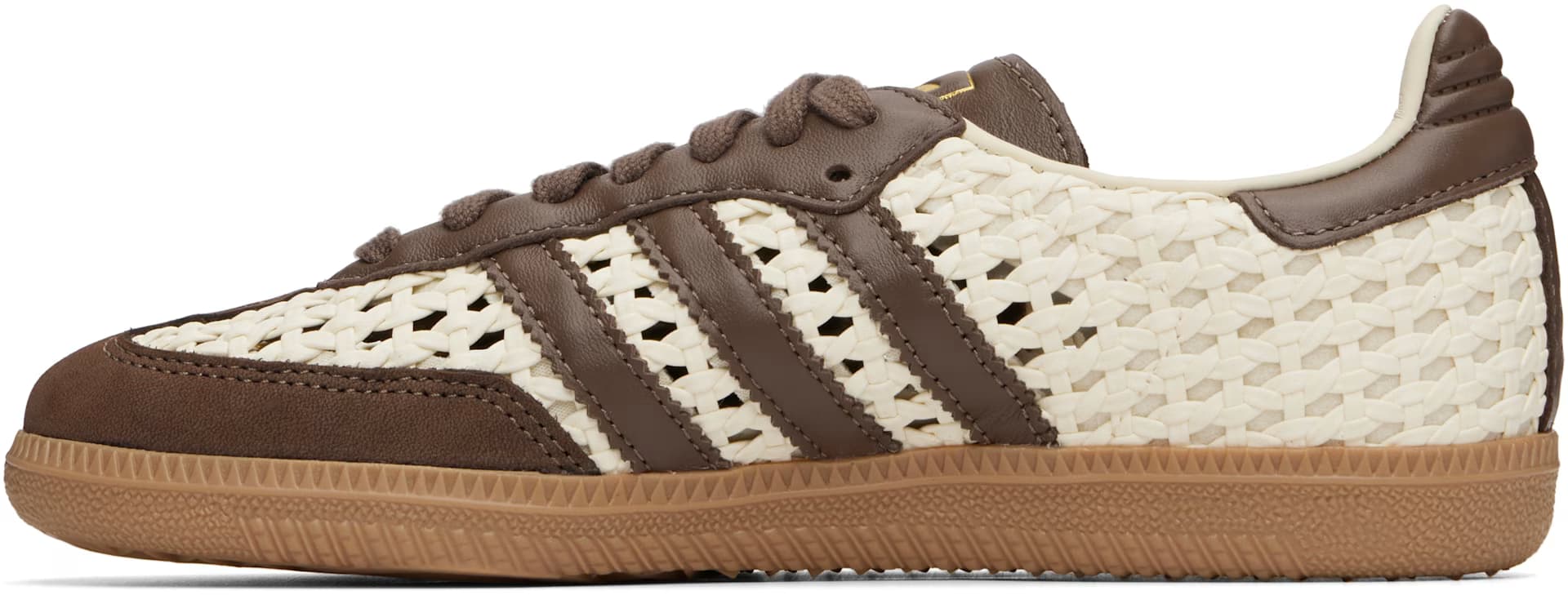 Off-White & Brown Samba OG Sneakers 3