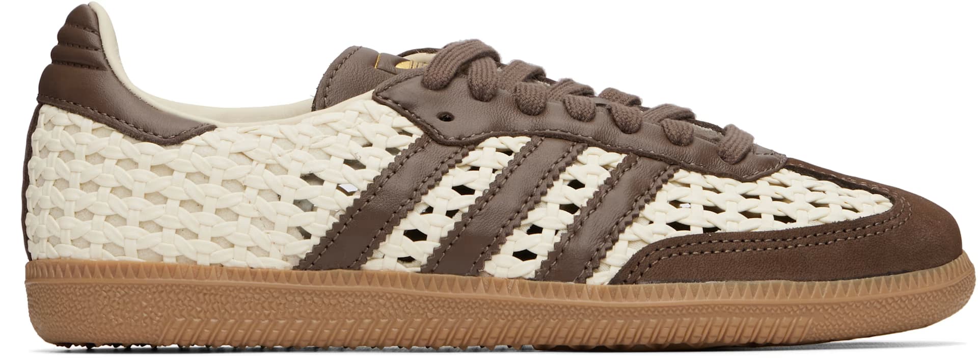 Off-White & Brown Samba OG Sneakers by adidas Originals