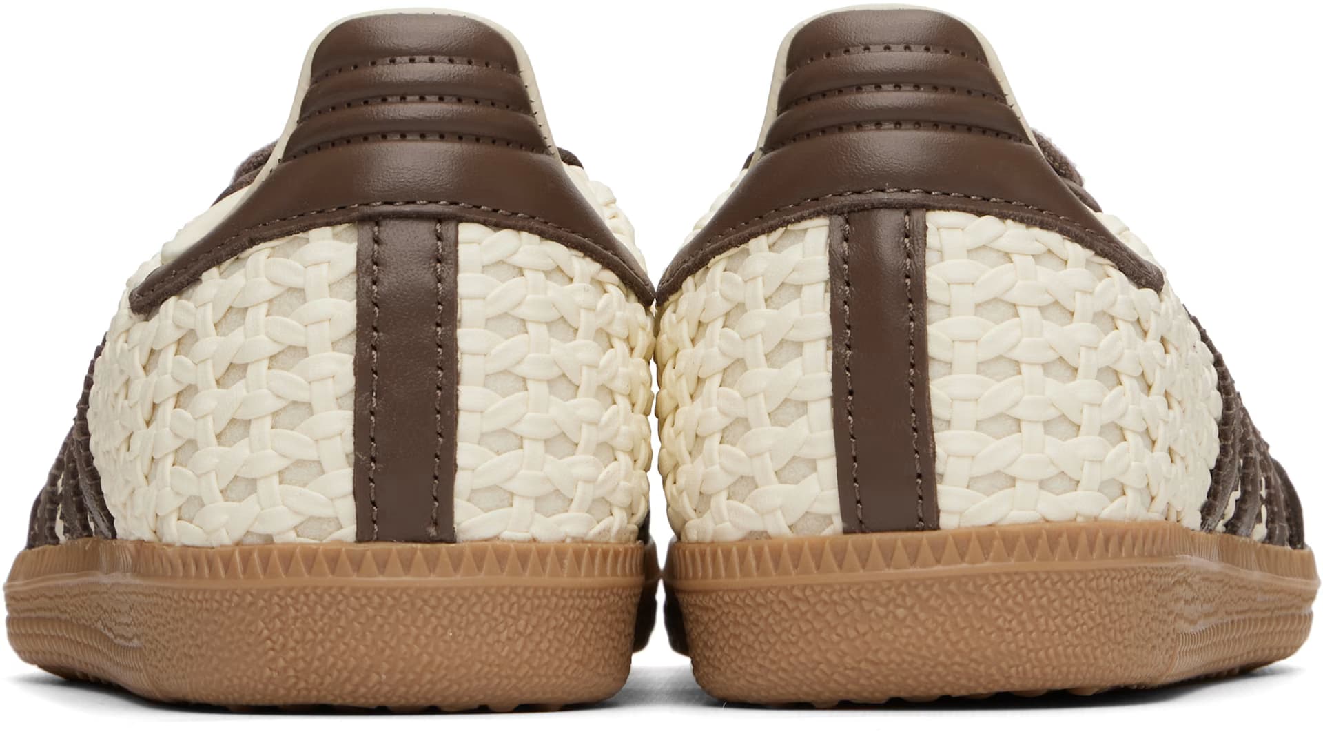Off-White & Brown Samba OG Sneakers 2