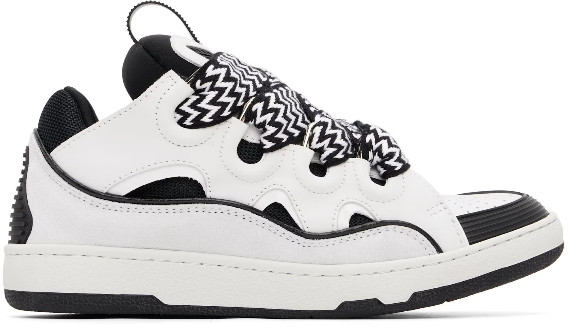 White Curb Sneakers by Lanvin