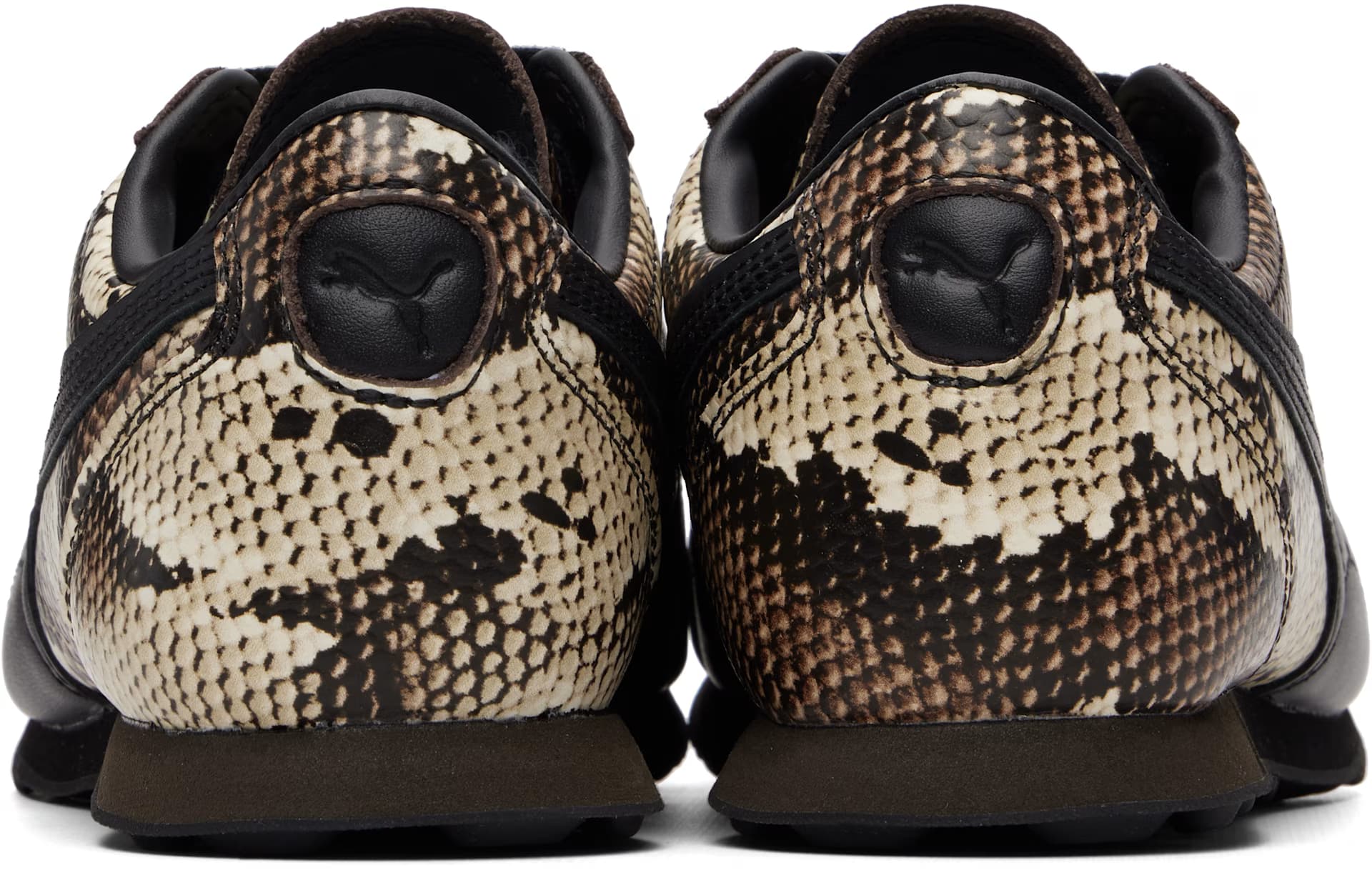 Brown Sprint Snake Sneakers 2