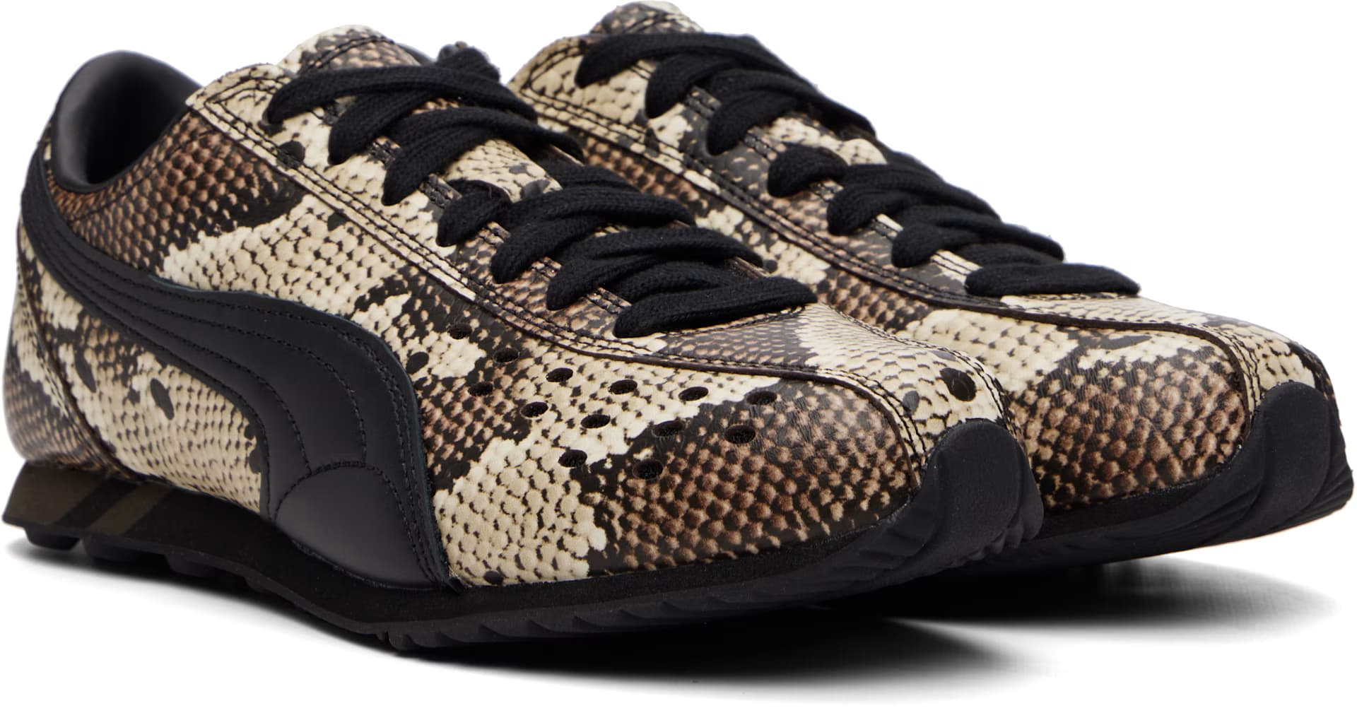 Brown Sprint Snake Sneakers 4