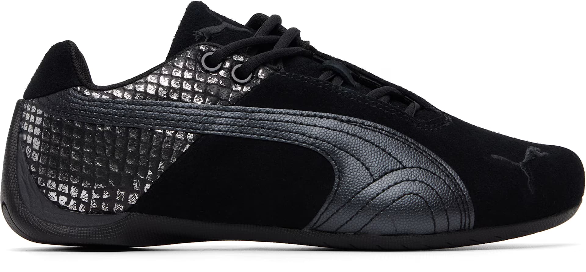 Black Future Cat Emboss Sneakers by PUMA