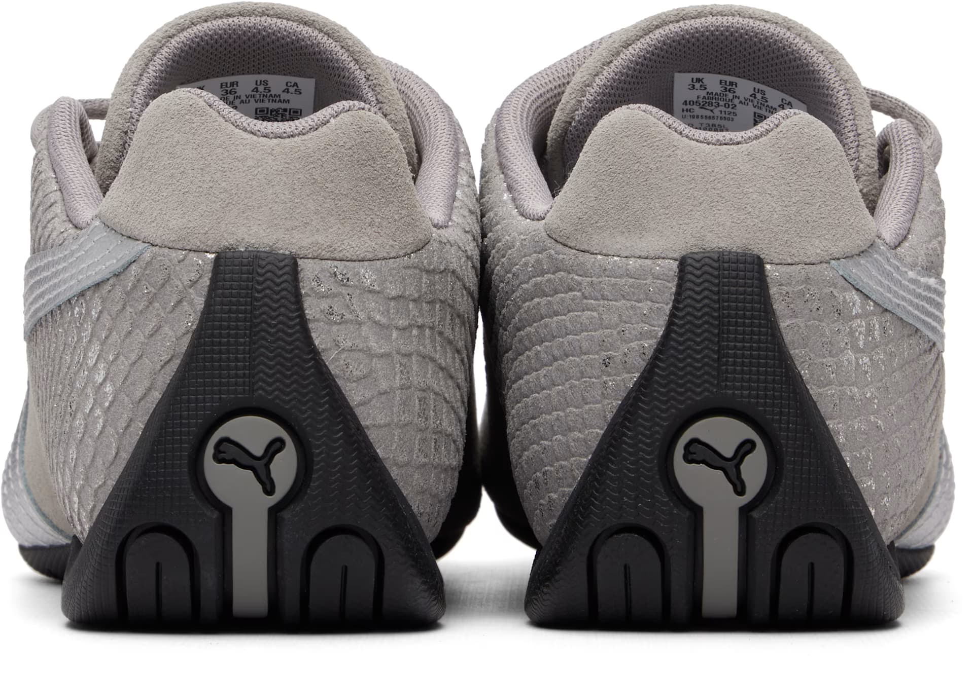 Gray Future Cat Emboss Sneakers 2