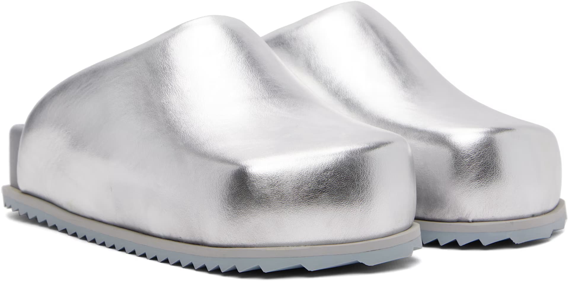 SSENSE Exclusive Silver Truck Slip-on Loafers 4