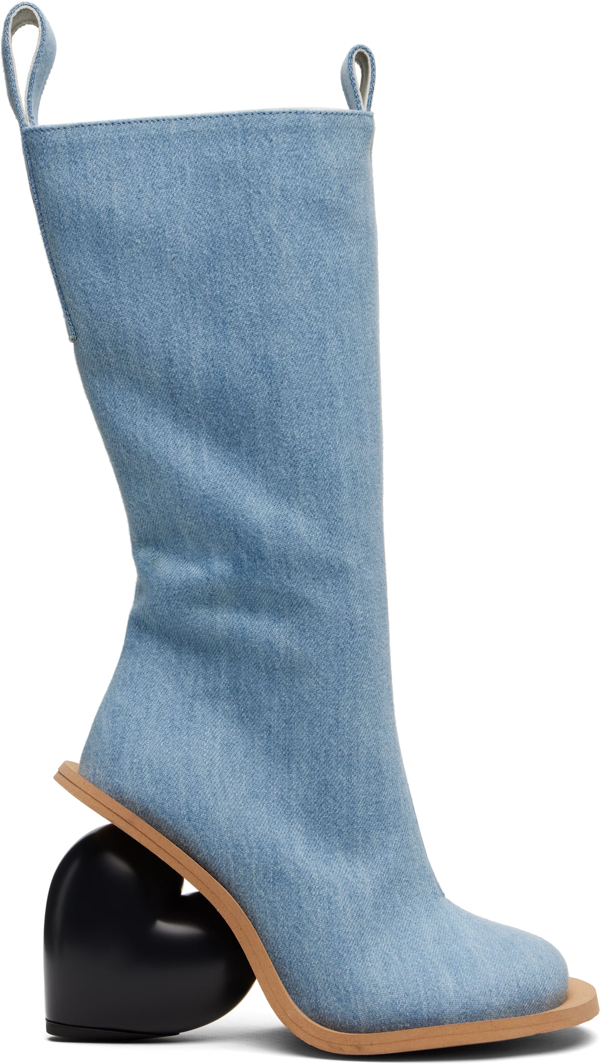 Blue Love Tall Boots by YUME YUME