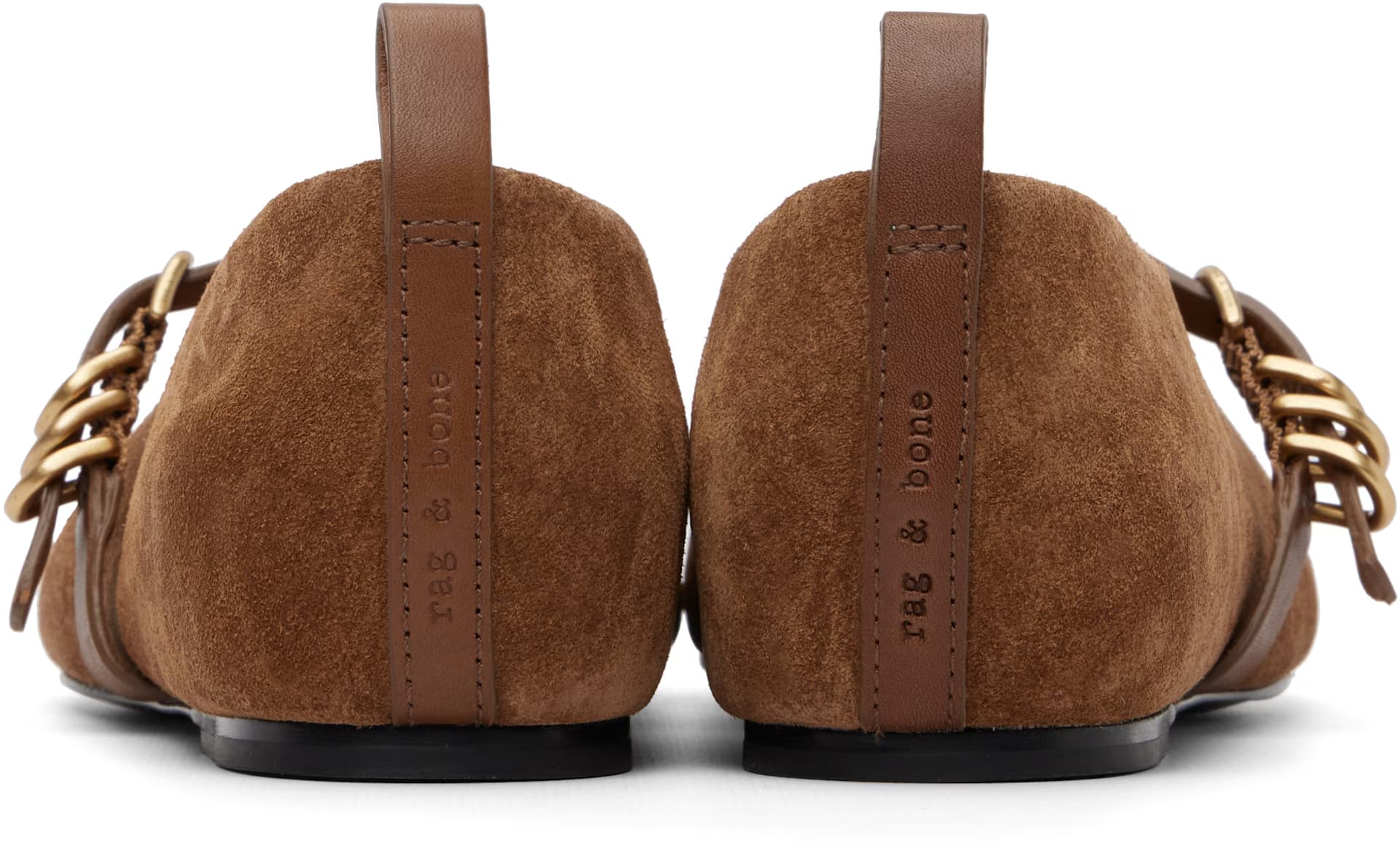 Tan Spire Suede Mary Jane Flats 2
