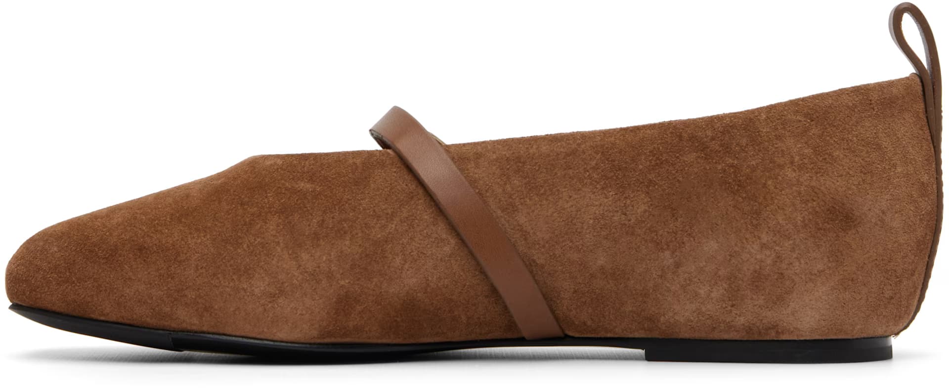 Tan Spire Suede Mary Jane Flats 3