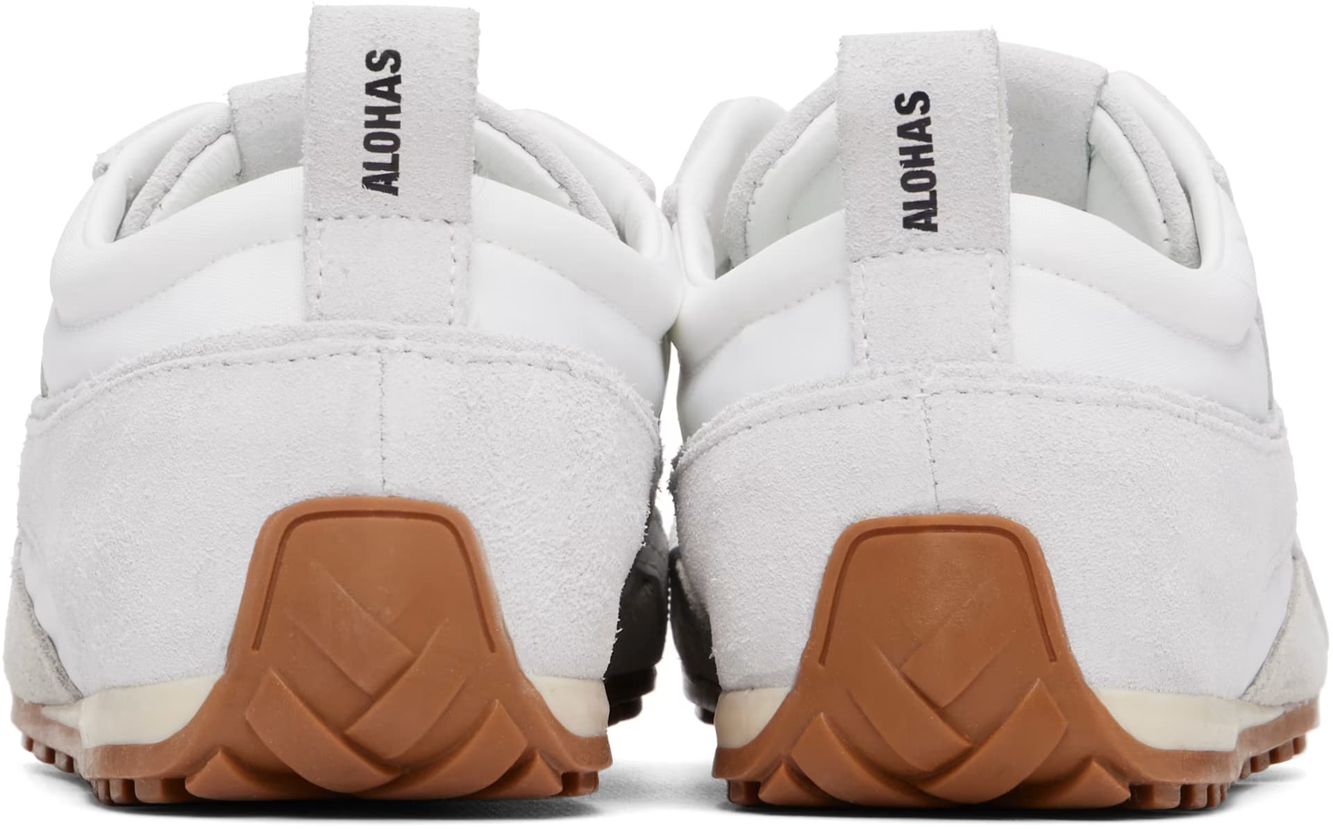 White Tb.304 Nylon Leather Sneakers 2