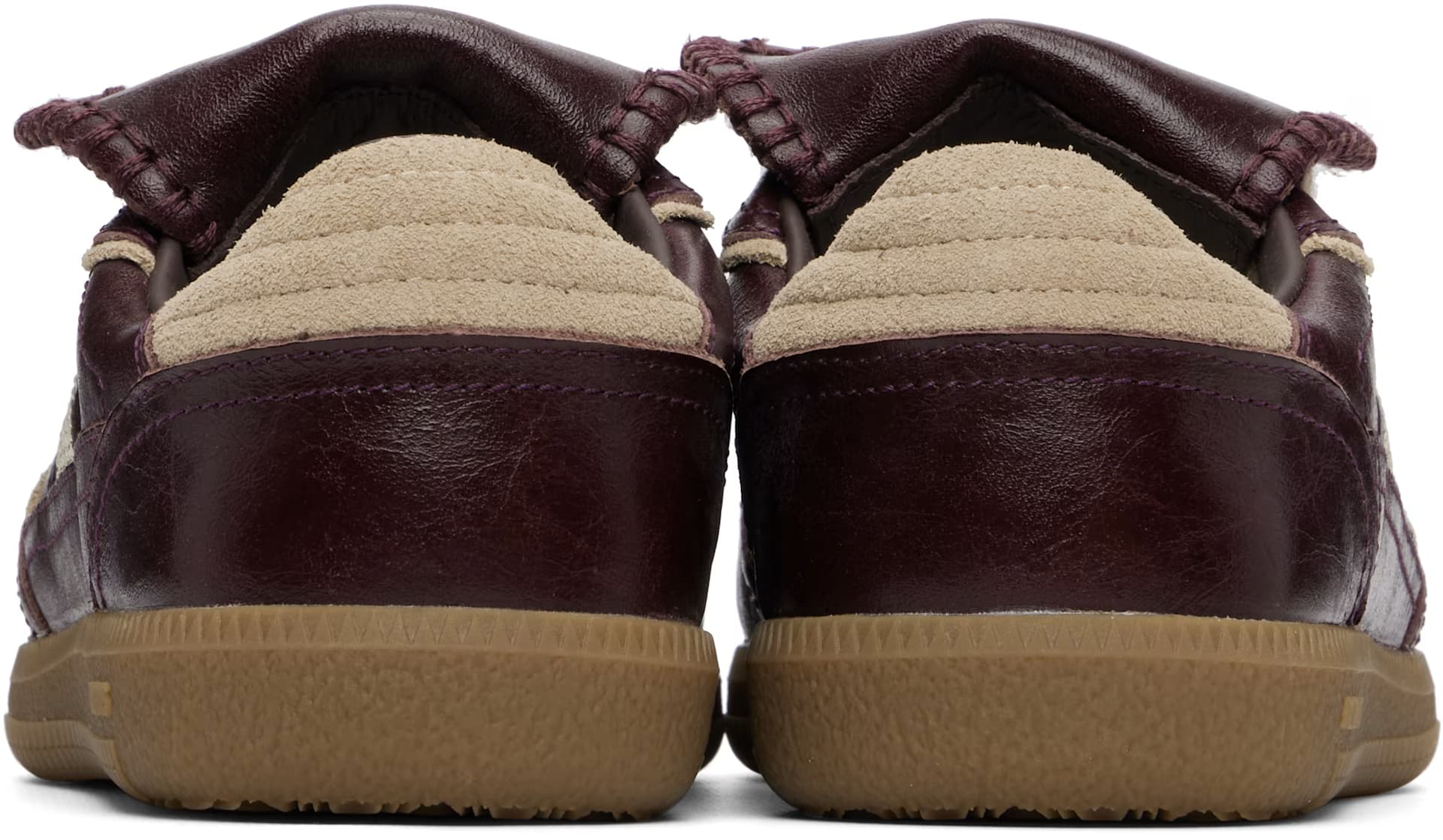 Burgundy Tb.490 Club Leather Sneakers 2