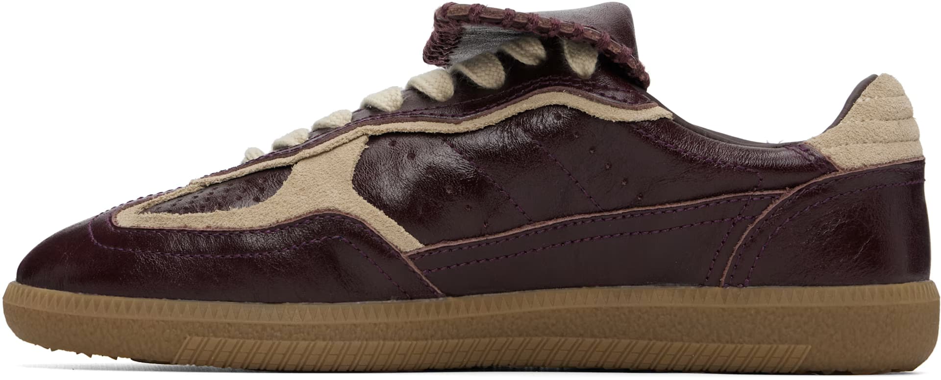 Burgundy Tb.490 Club Leather Sneakers 3