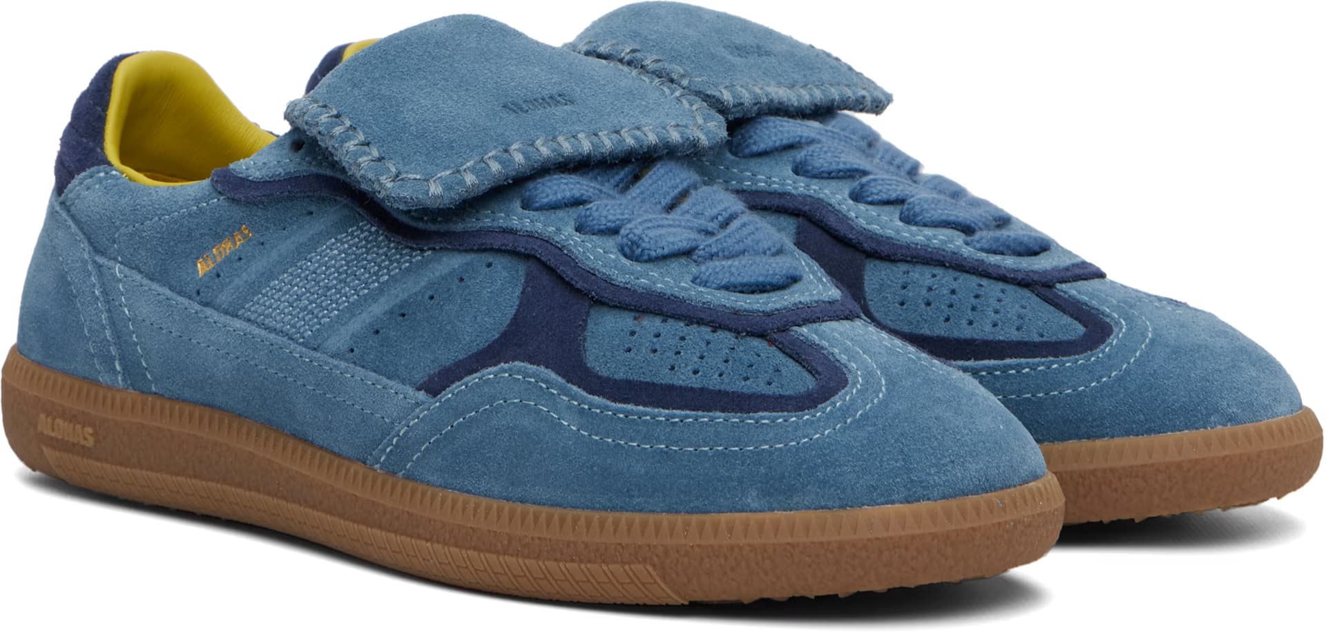 Blue Tb.490 Club Leather Sneakers 4