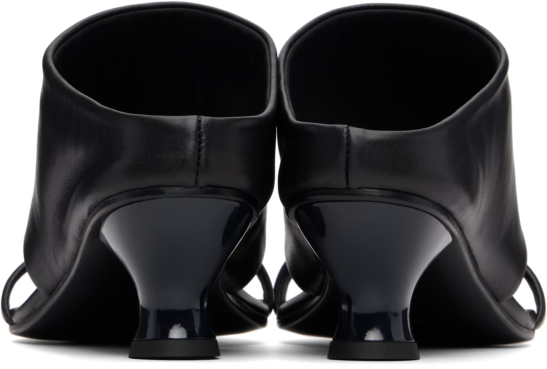 Black Roberta Heeled Sandals 2
