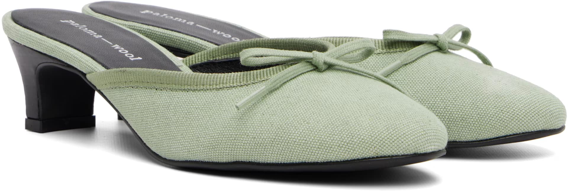 Green Petra Mule Heels 4