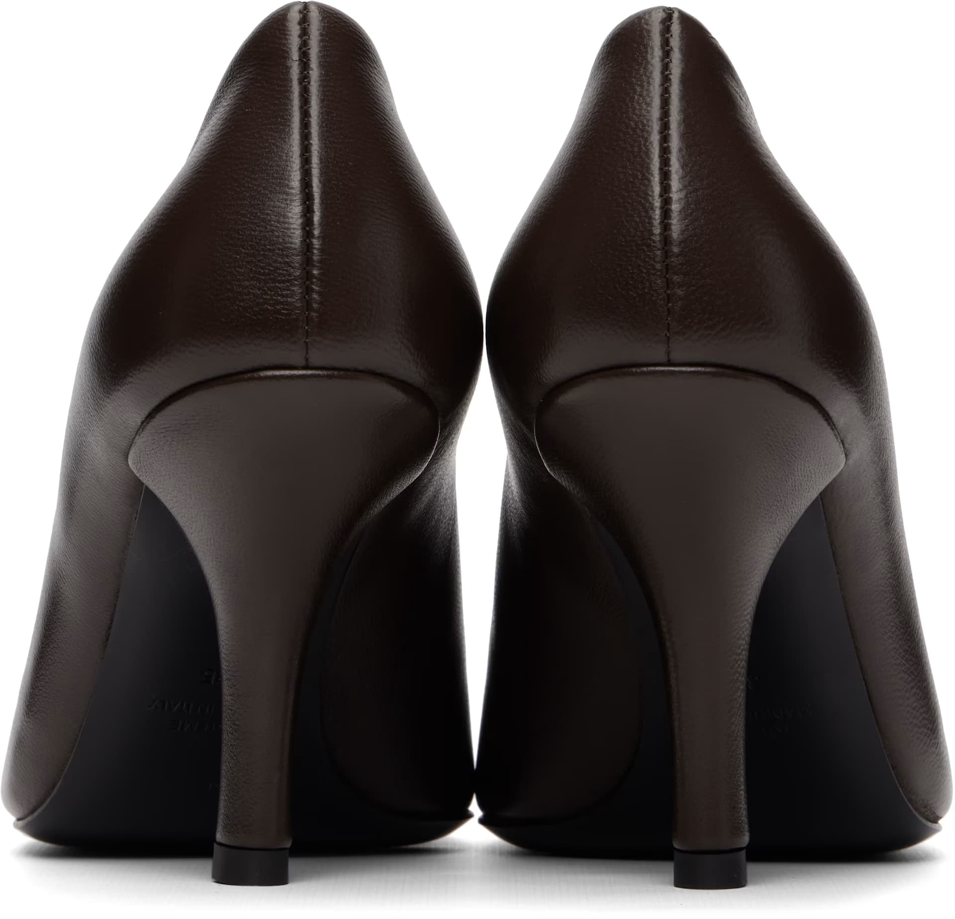 Brown Contour Nappa Heels 2