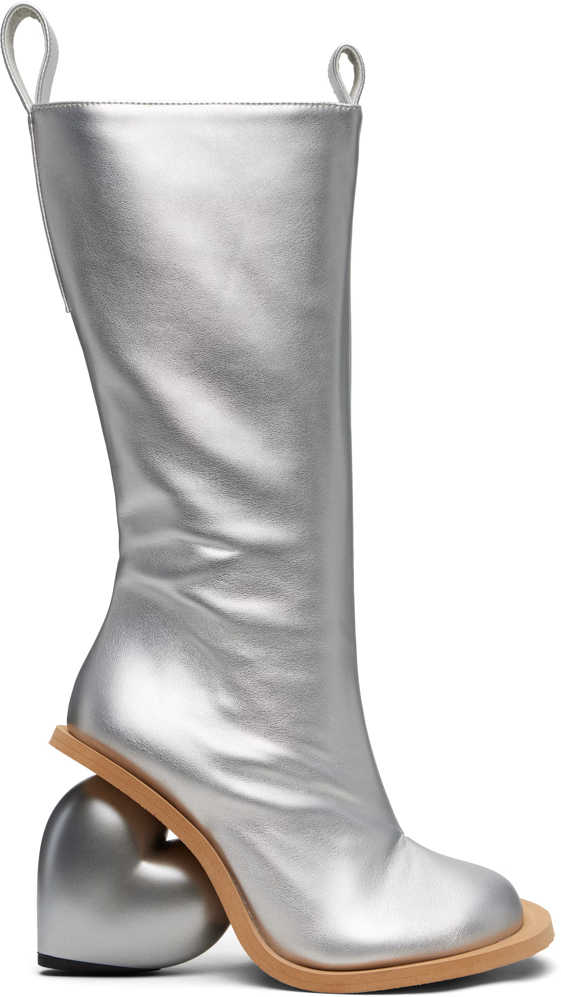 SSENSE Exclusive Silver Love Tall Boots by YUME YUME
