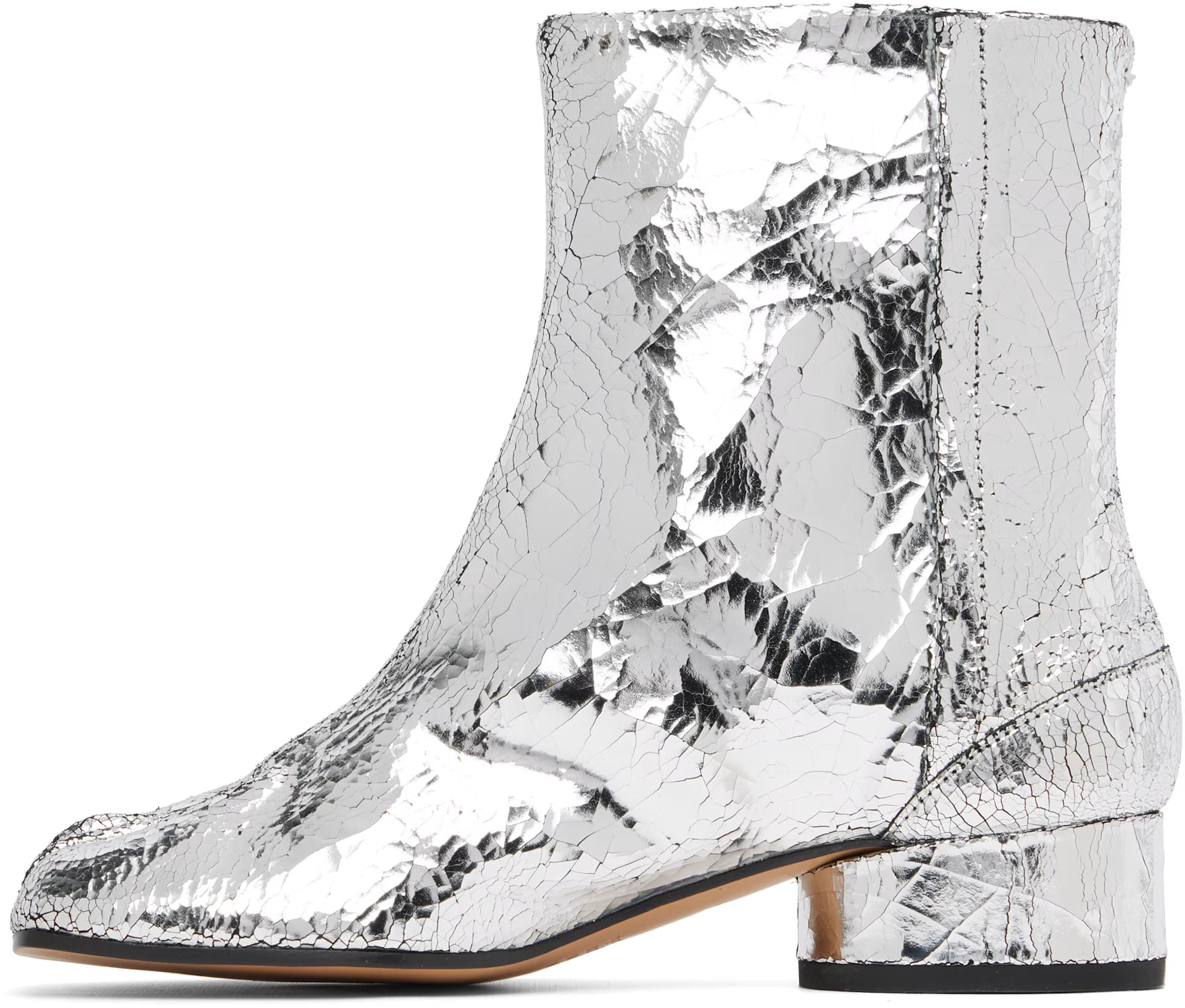 Silver Tabi Mirror Boots 3