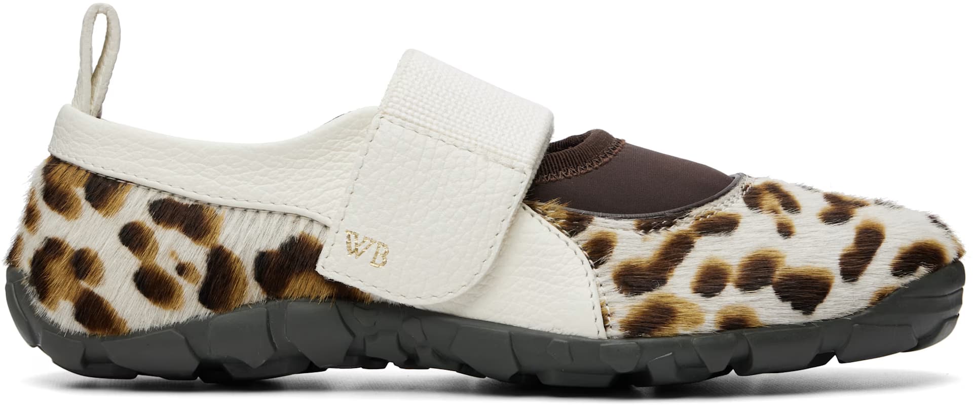Beige & Brown Jewel Mary Jane Sneakers by Wales Bonner