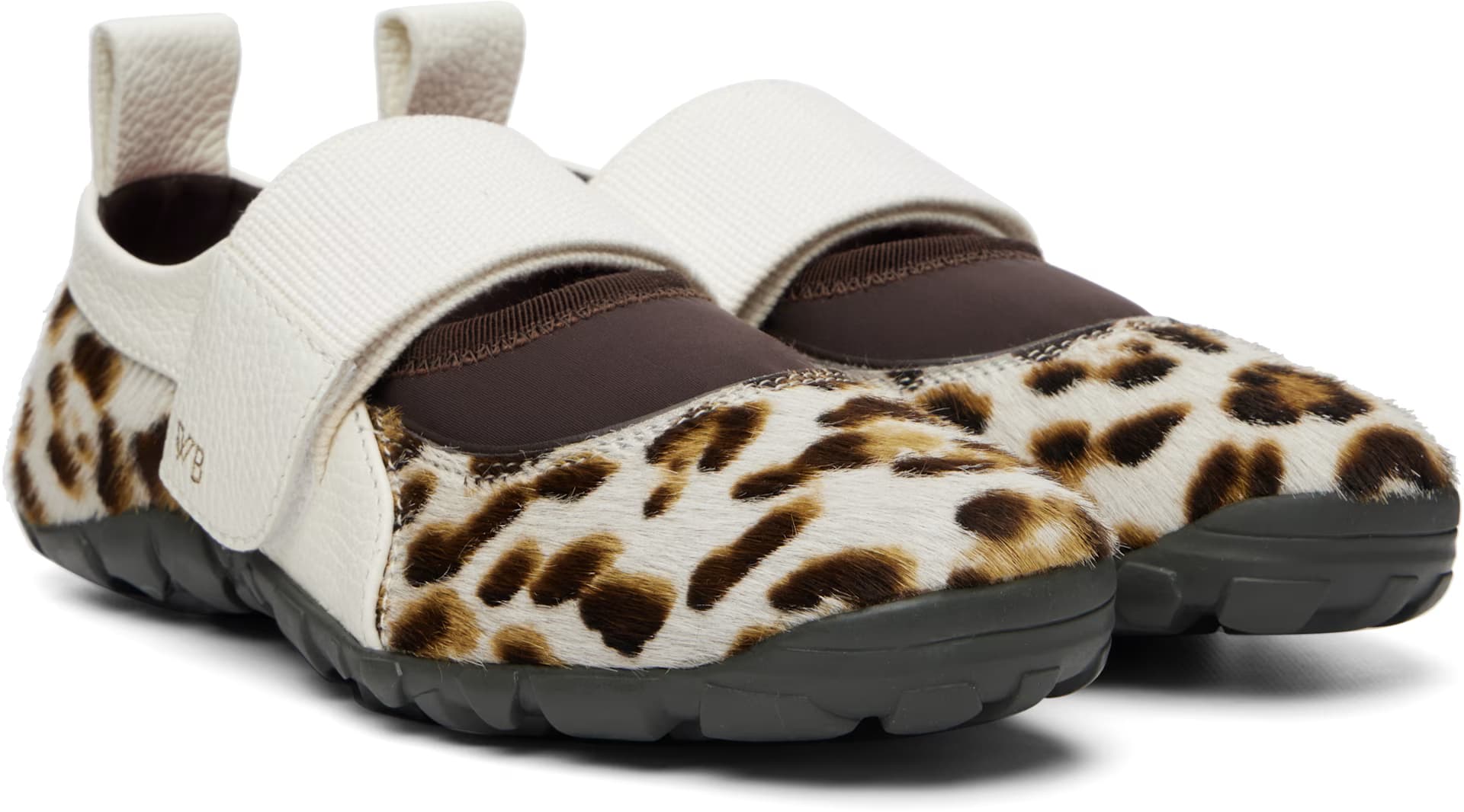 Beige & Brown Jewel Mary Jane Sneakers 4