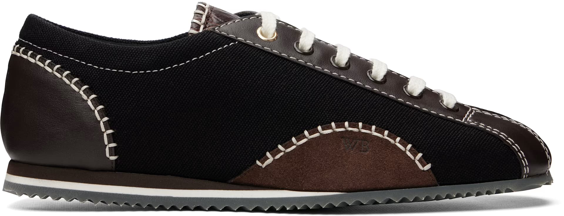 Black & Brown Paris Sneakers by Wales Bonner