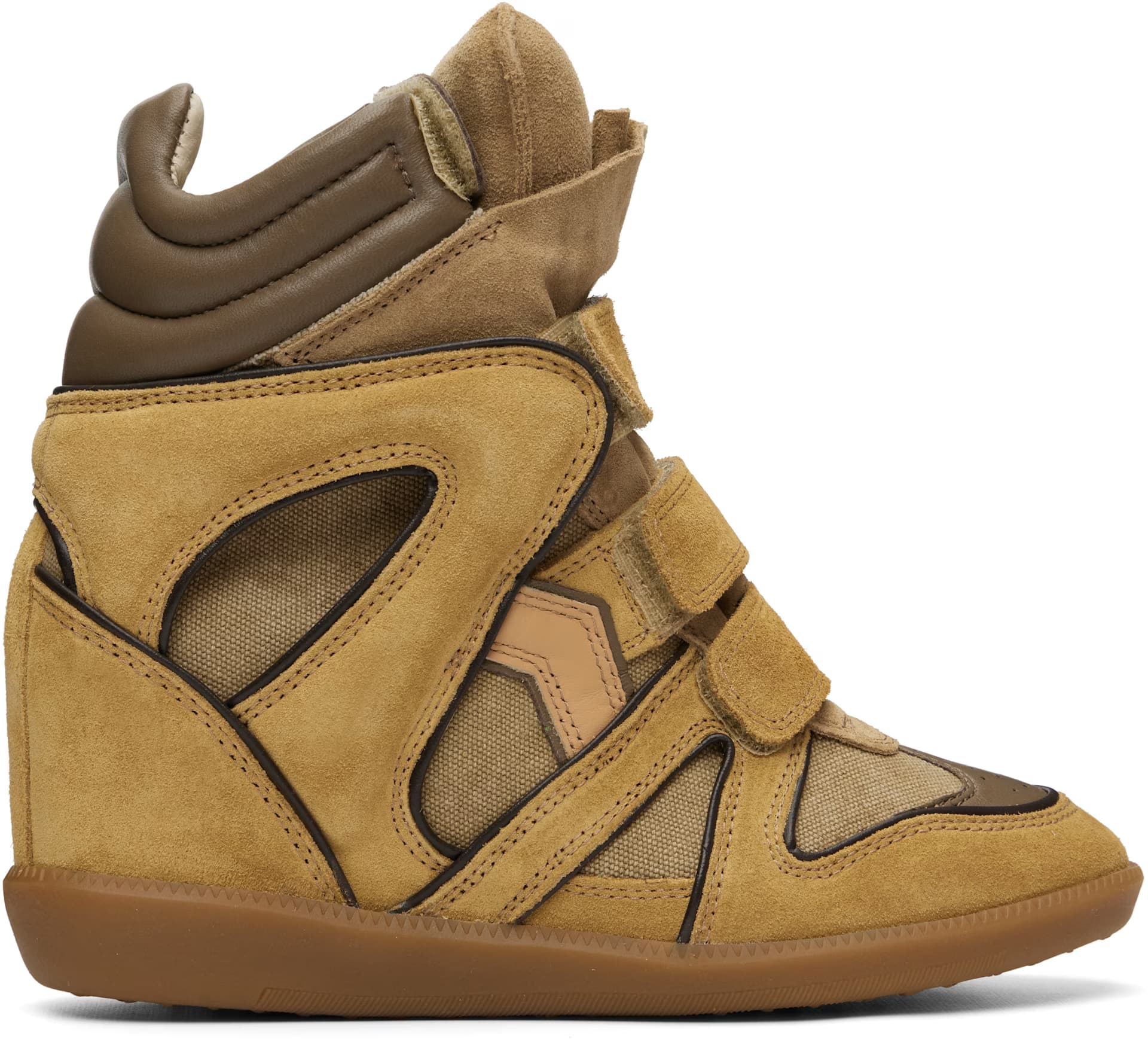 Khaki & Tan Bekett Sneakers by Isabel Marant