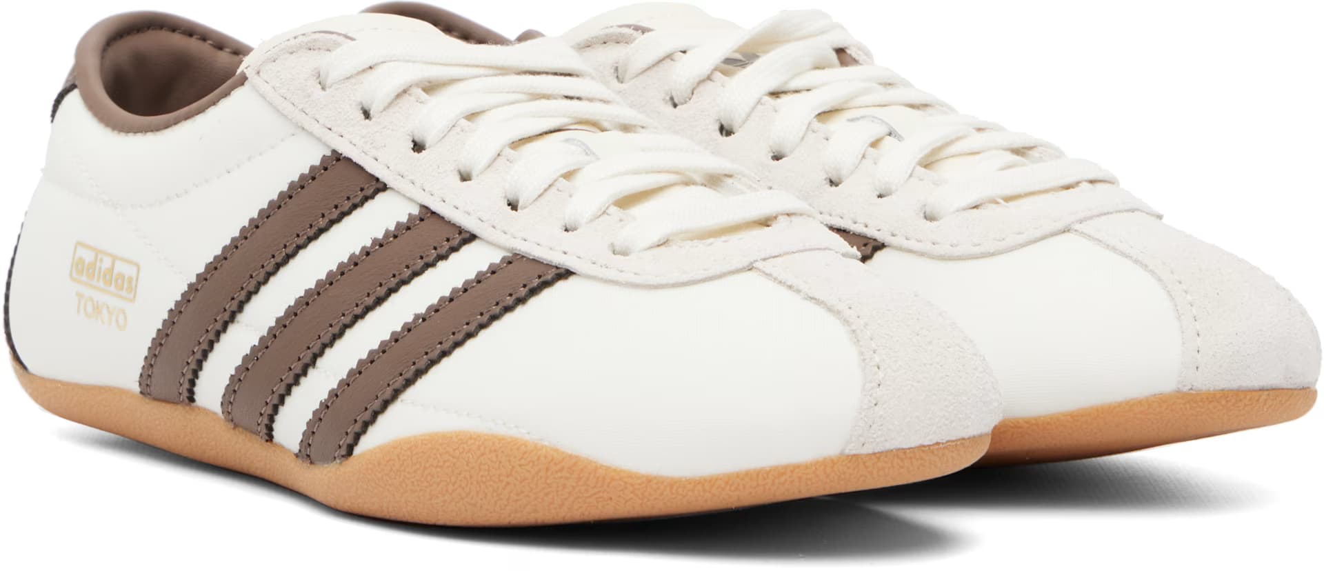 White & Brown Tokyo Sneakers 4