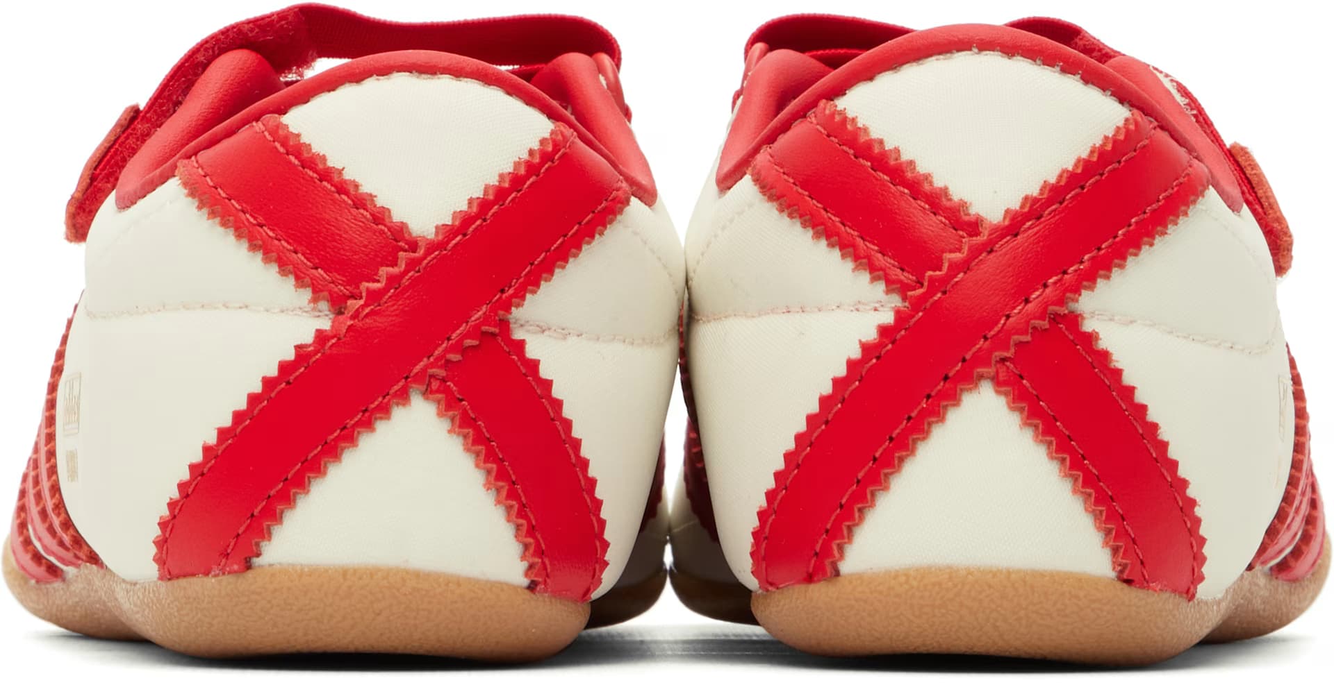 White & Red Tokyo Mary Jane Sneakers 2