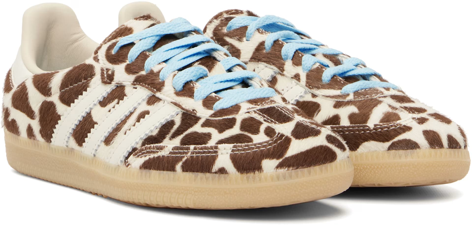 Brown & Off-White Samba OG Sneakers 4