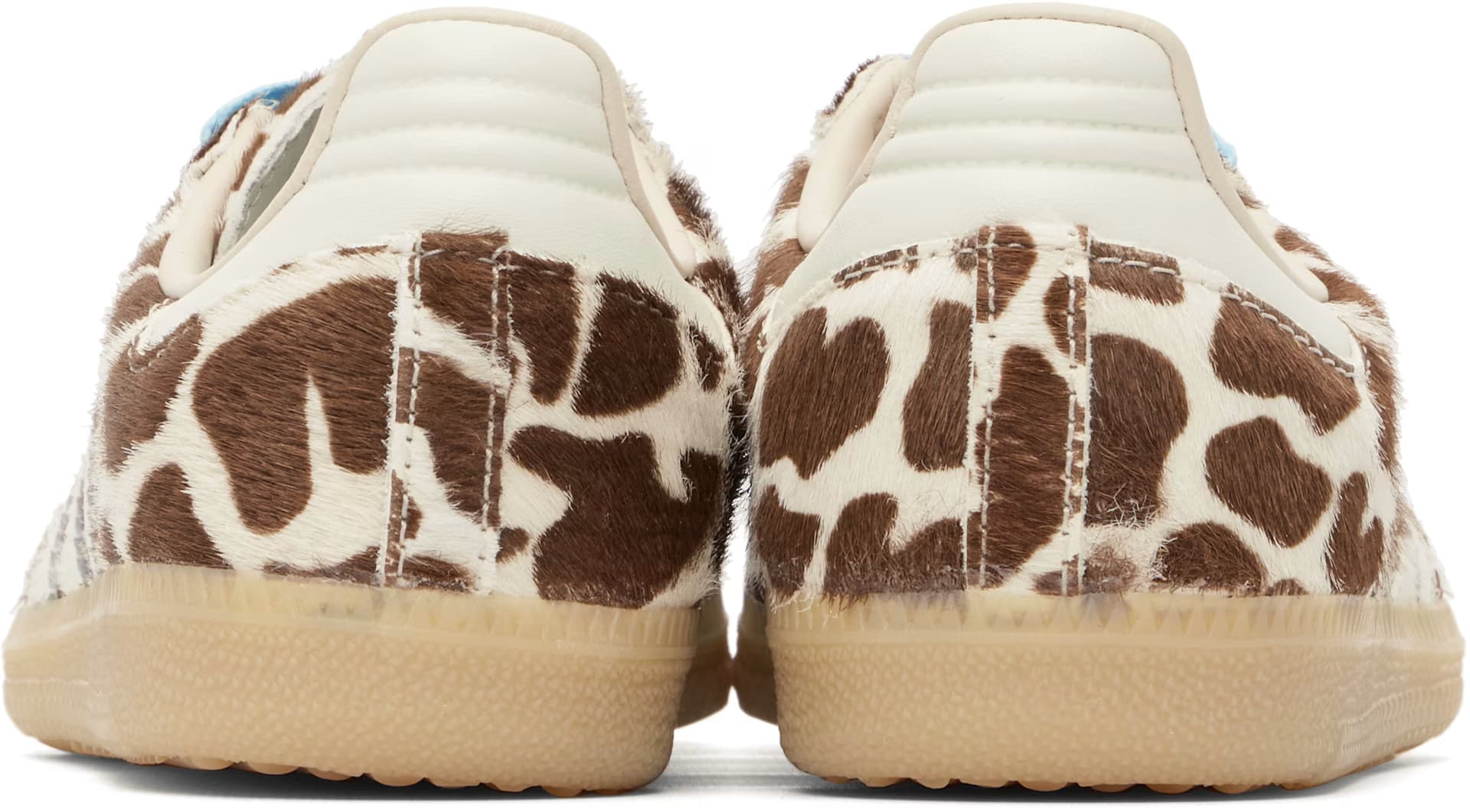 Brown & Off-White Samba OG Sneakers 2