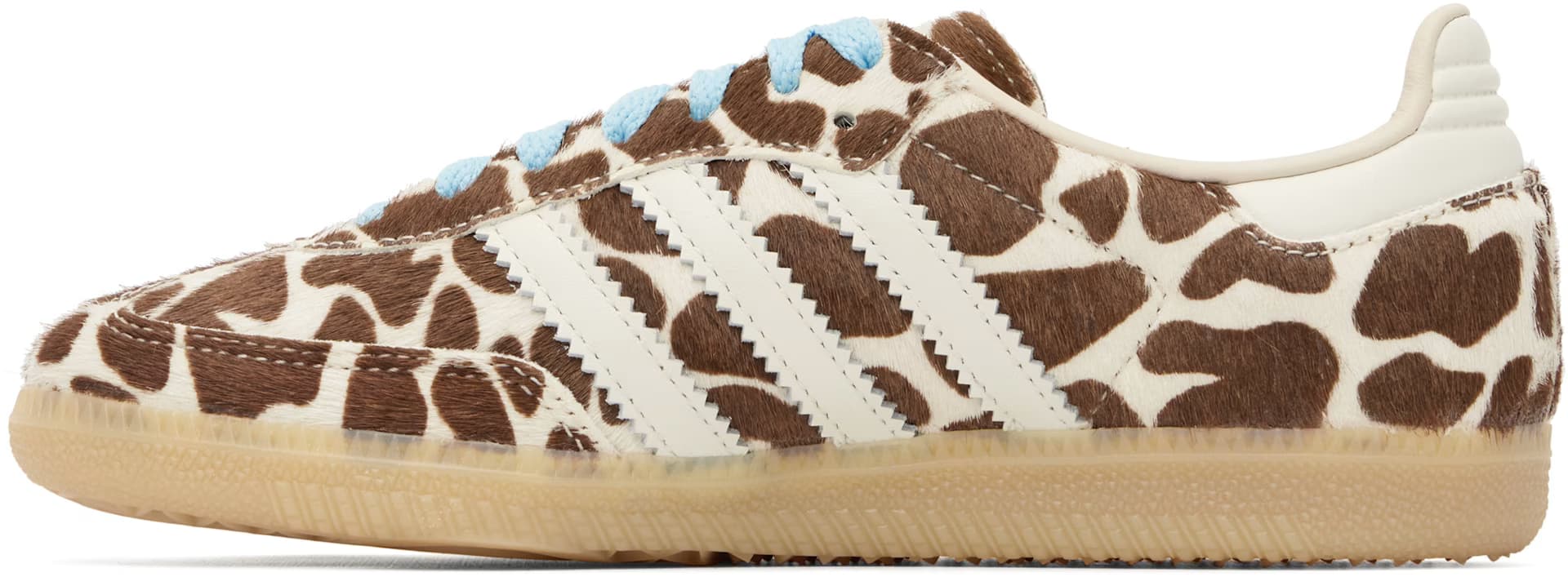 Brown & Off-White Samba OG Sneakers 3