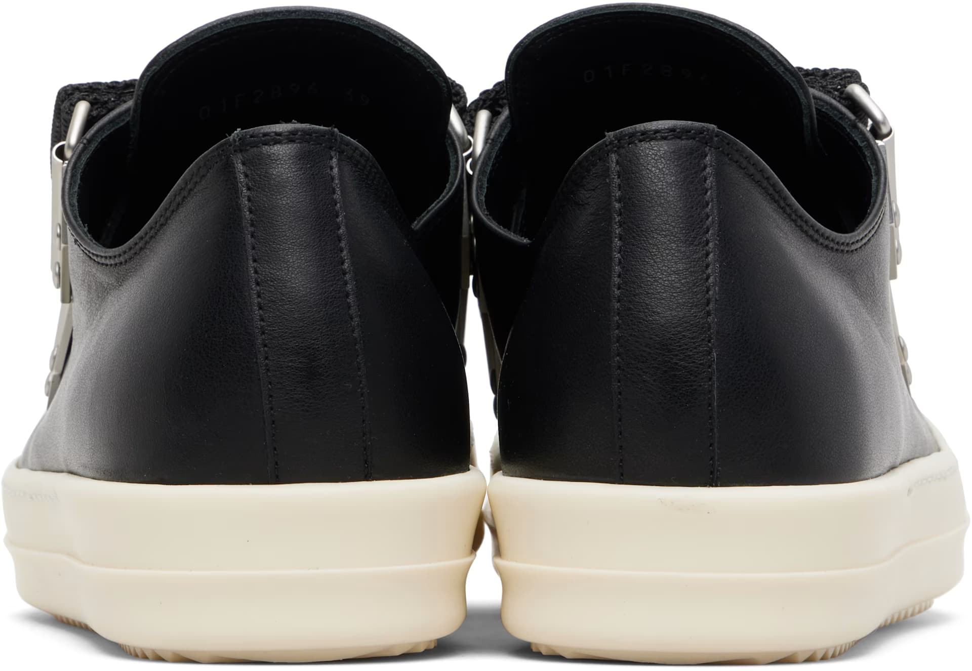 Black Temple Strap Low Sneakers 2