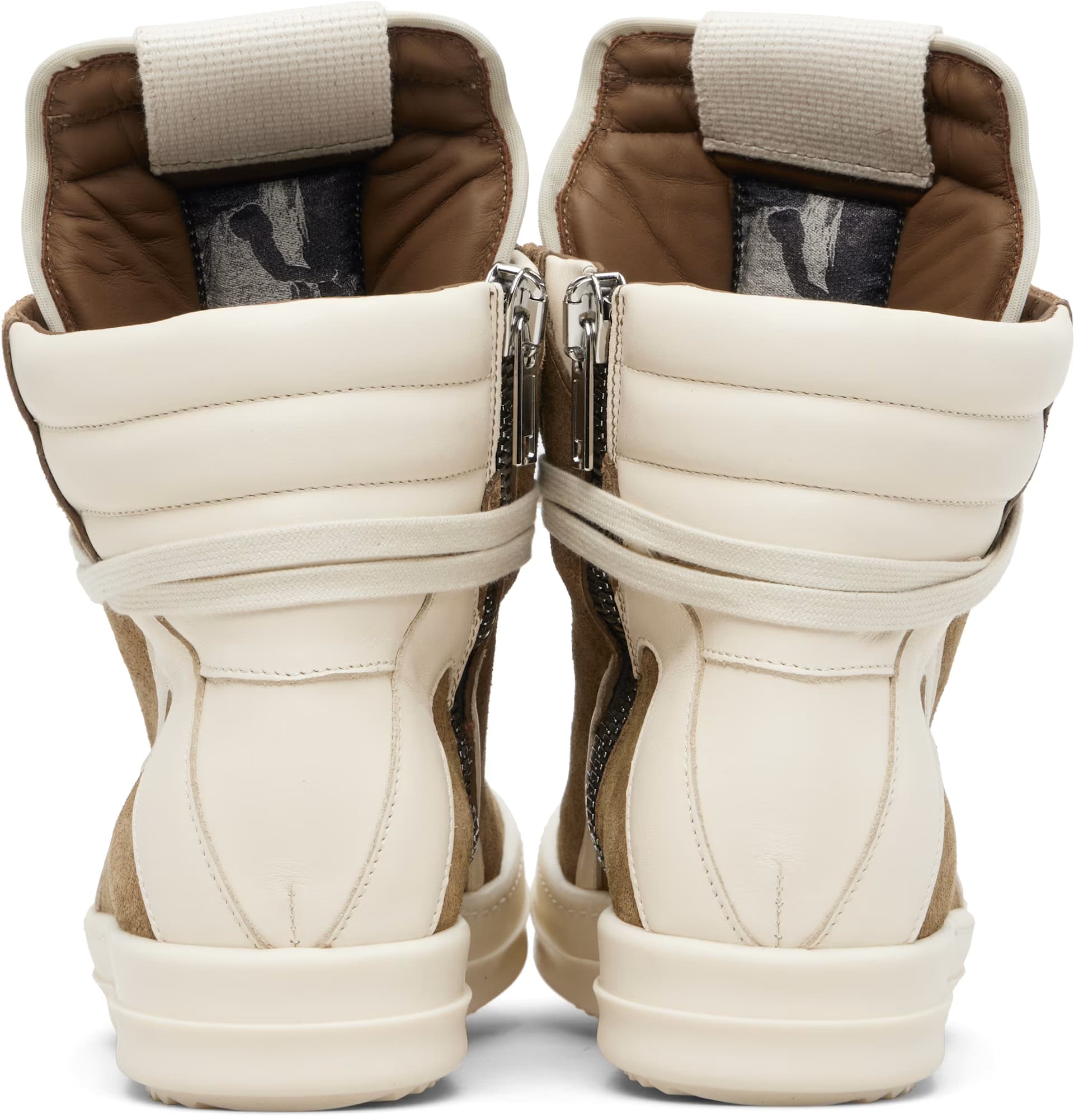 Beige Temple Geobasket Sneakers 2