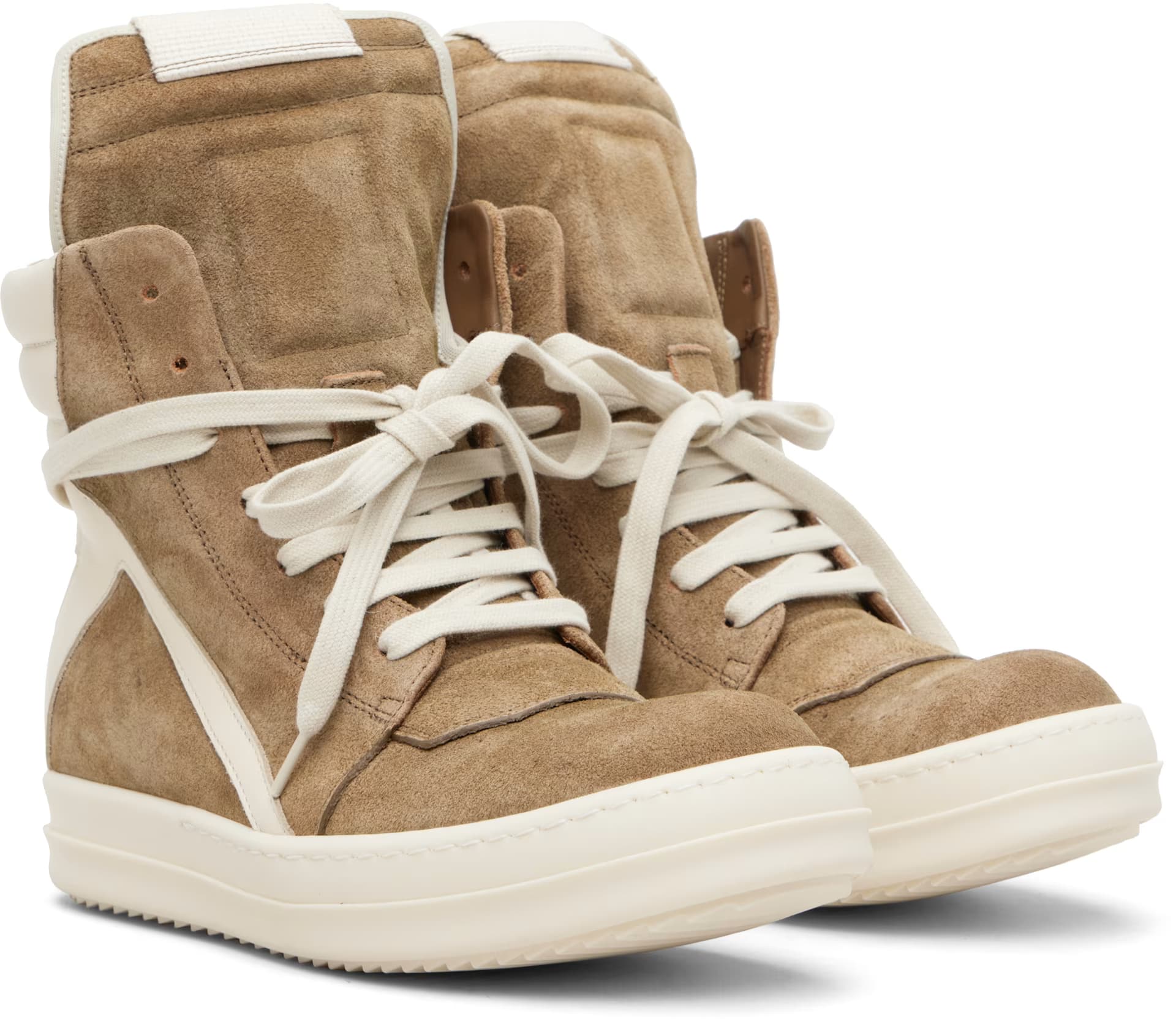 Beige Temple Geobasket Sneakers 4