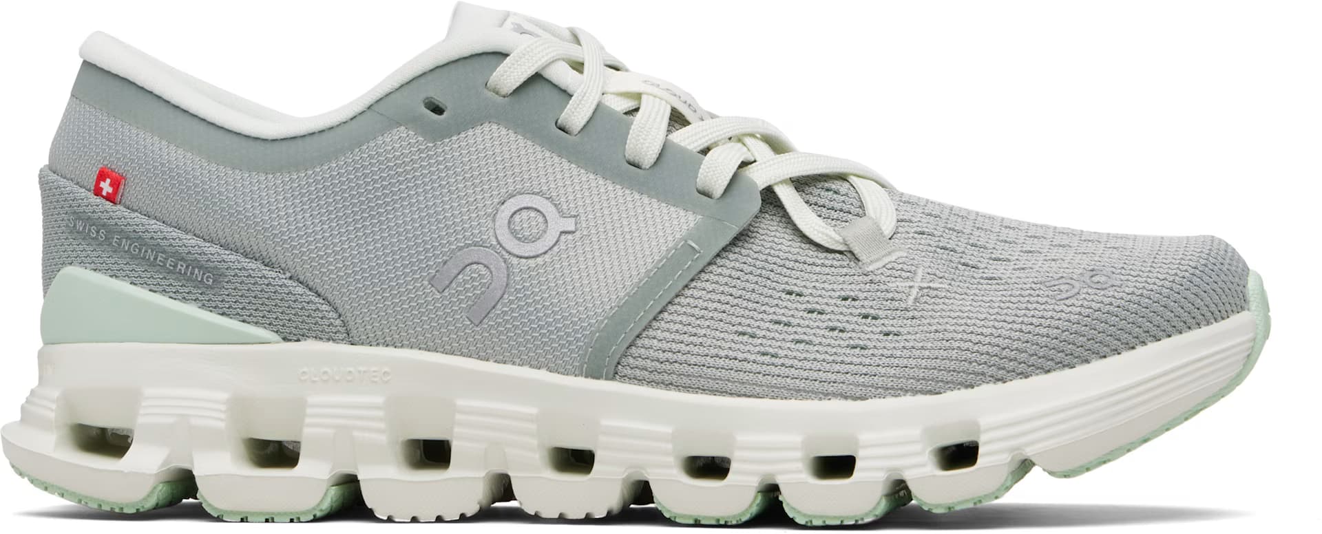 Gray & Green Cloud X 4 Sneakers by On