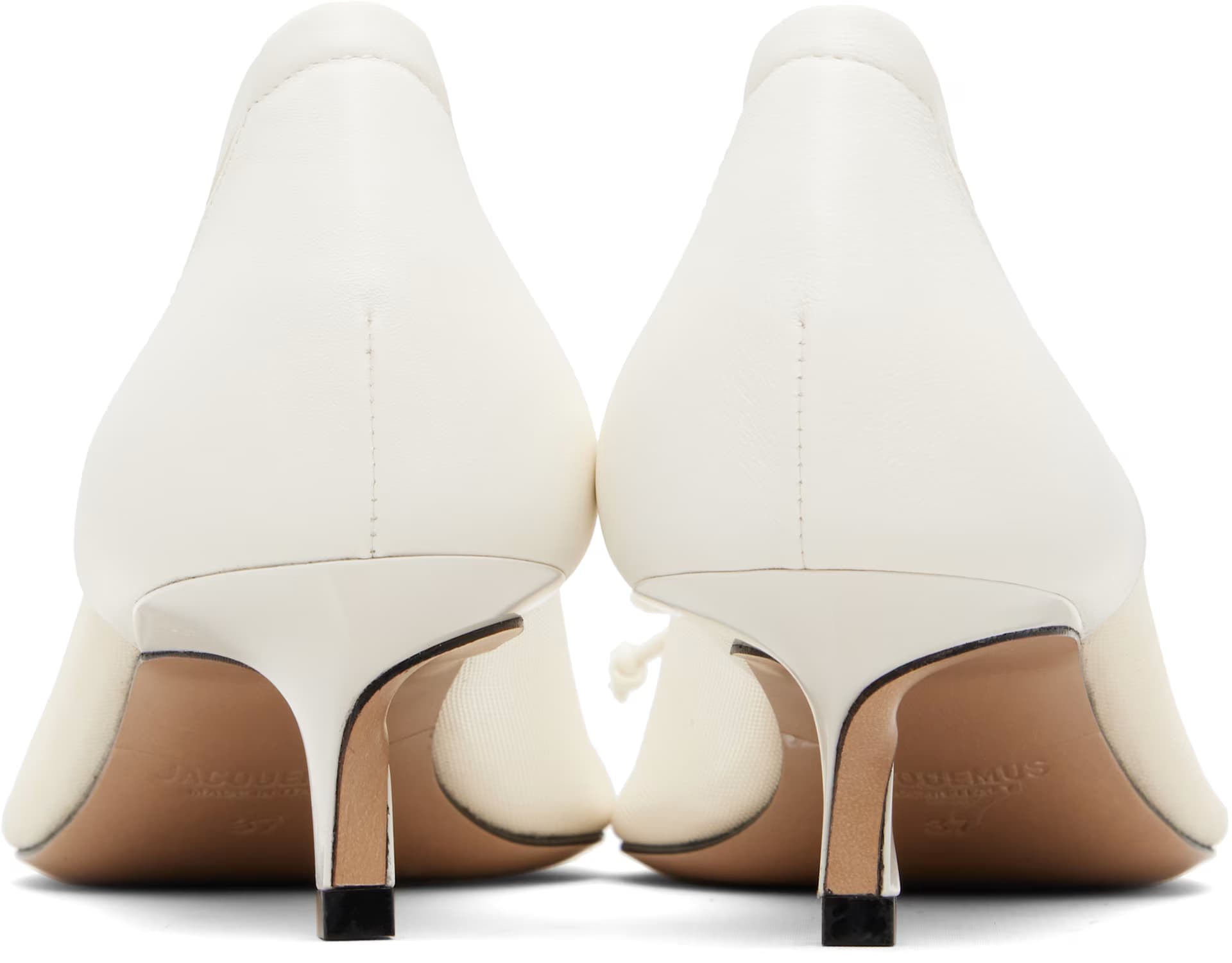 White 'The low Turni' Heels 2