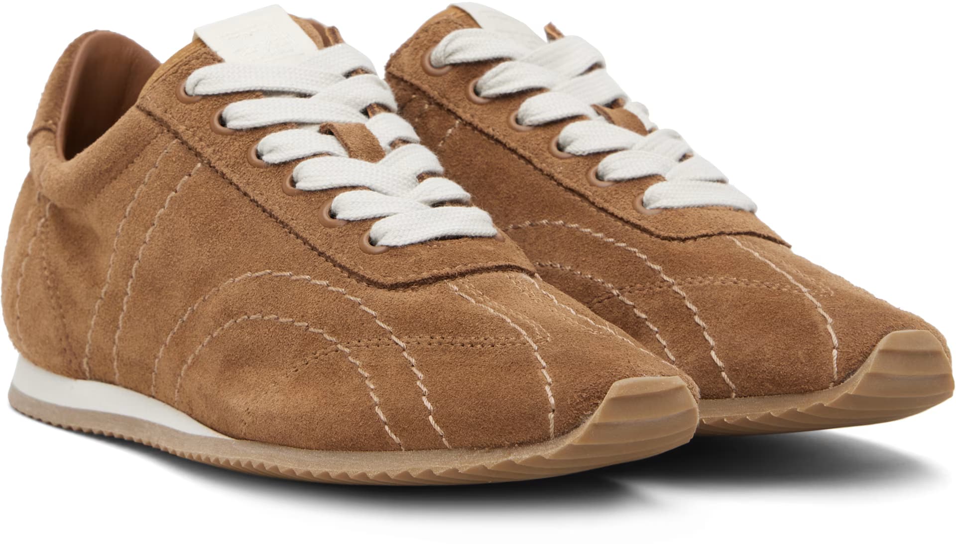 Tan Flex Suede Sneakers 4