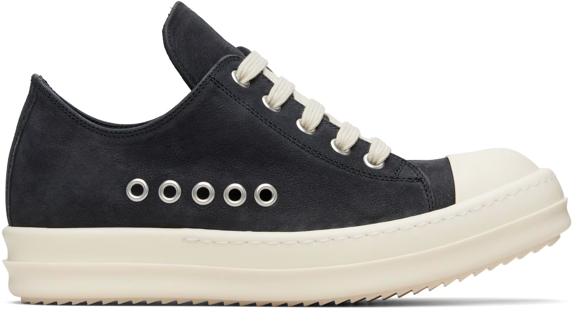 Black Temple Extreme Low Sneakers by Rick Owens
