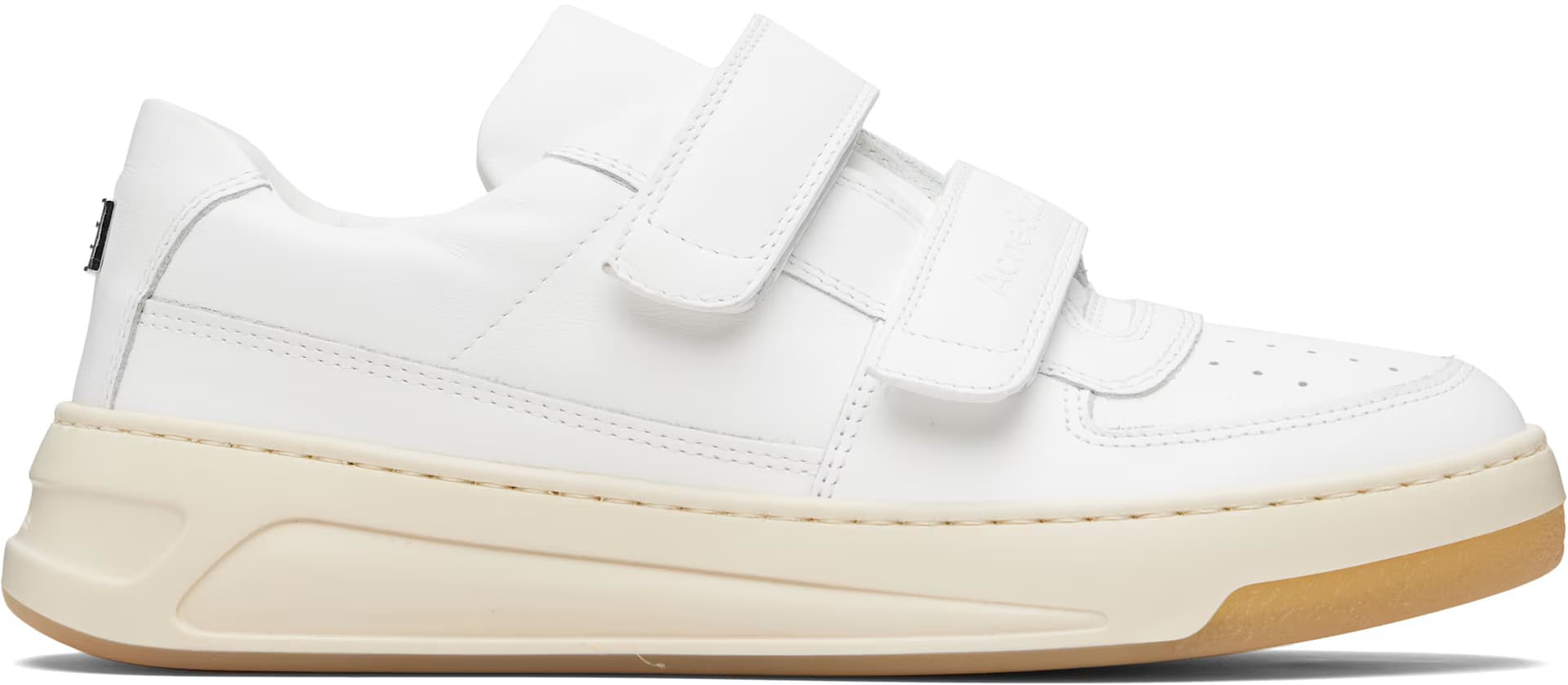 White Velcro Strap Sneakers by Acne Studios