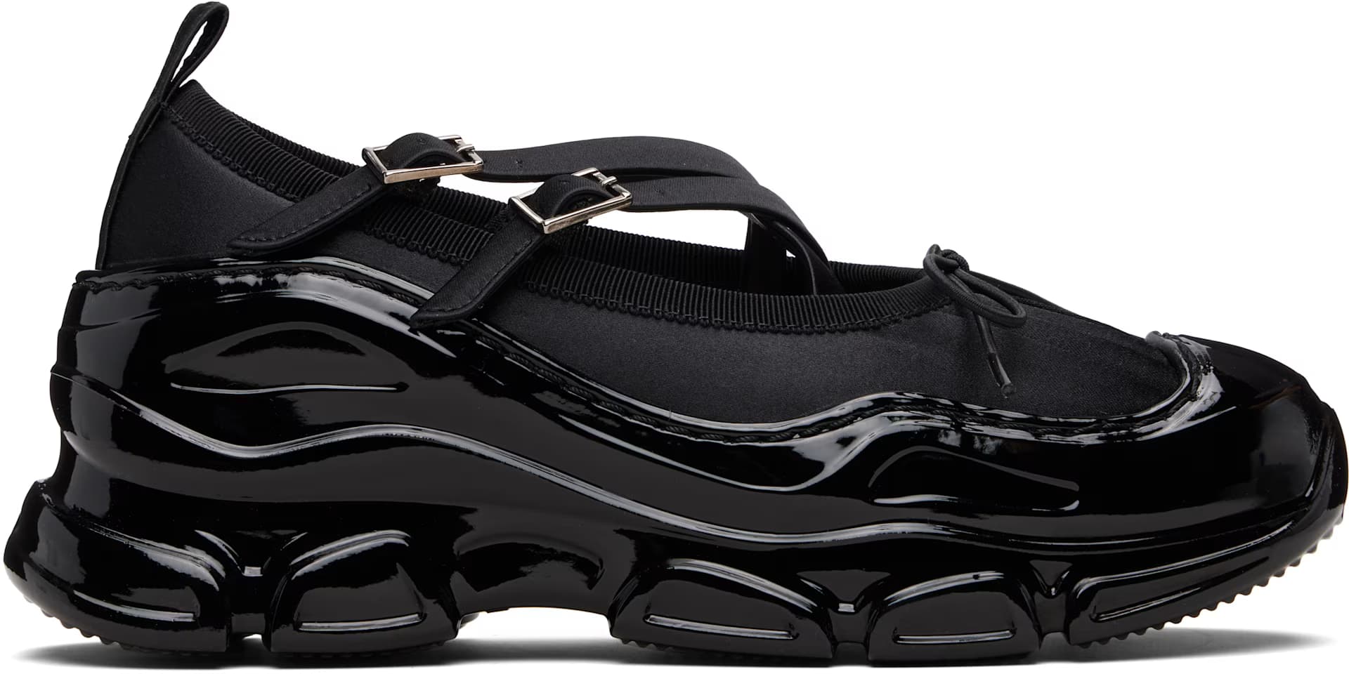 Black Tracker Ballerina Sneakers by Simone Rocha