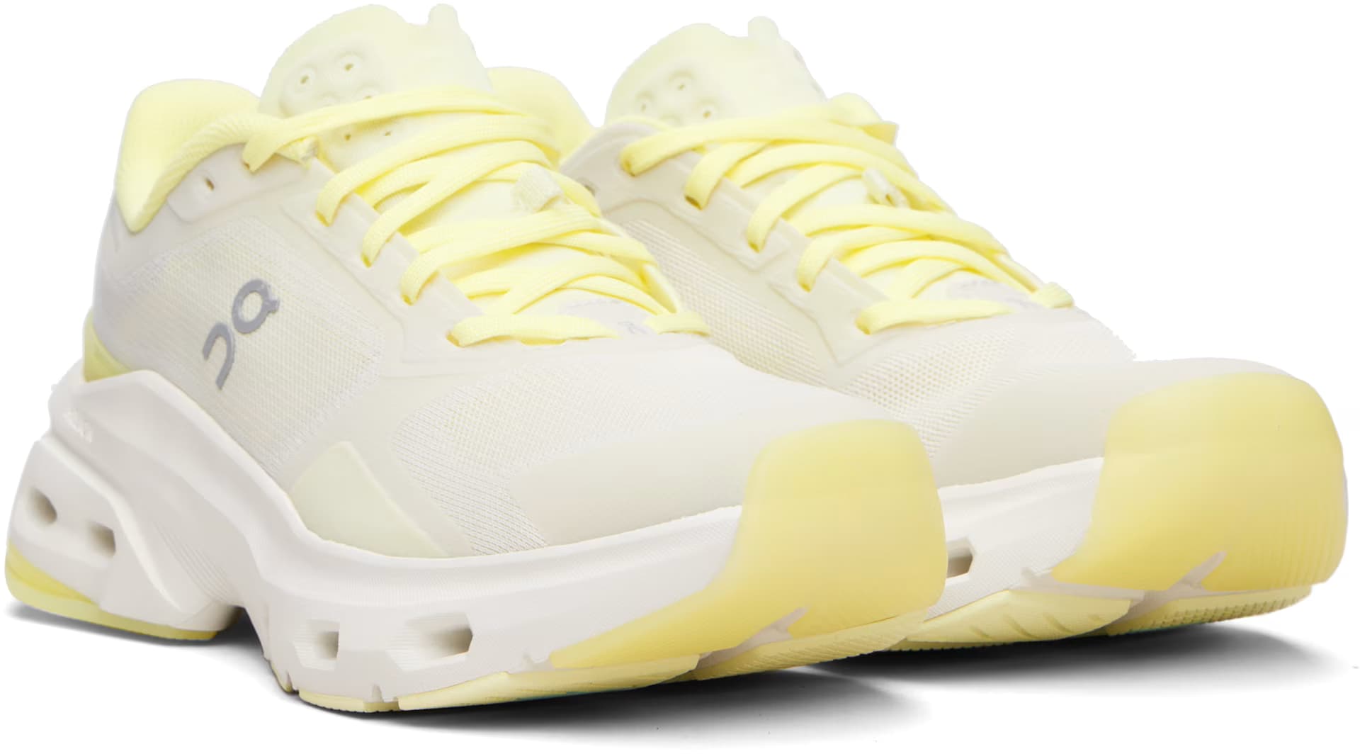 White & Yellow Cloudpulse 2 Sneakers 4