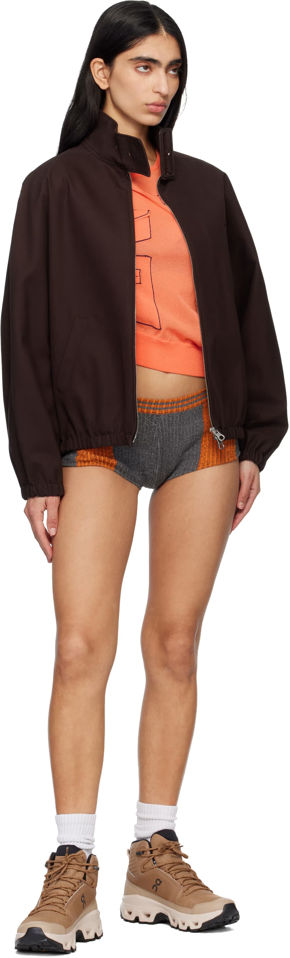 Brown Cloudrock Mid Waterproof Sneakers 5