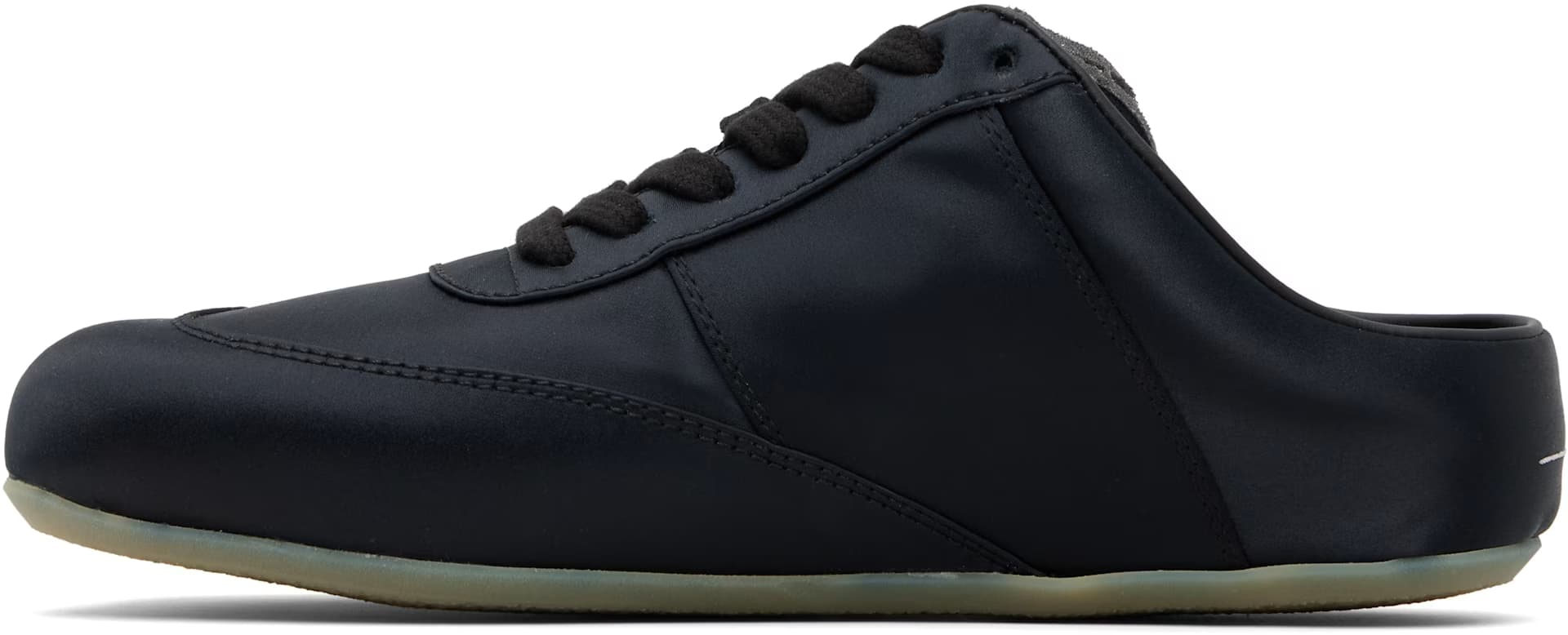 Black Satin Factory Sneakers 3