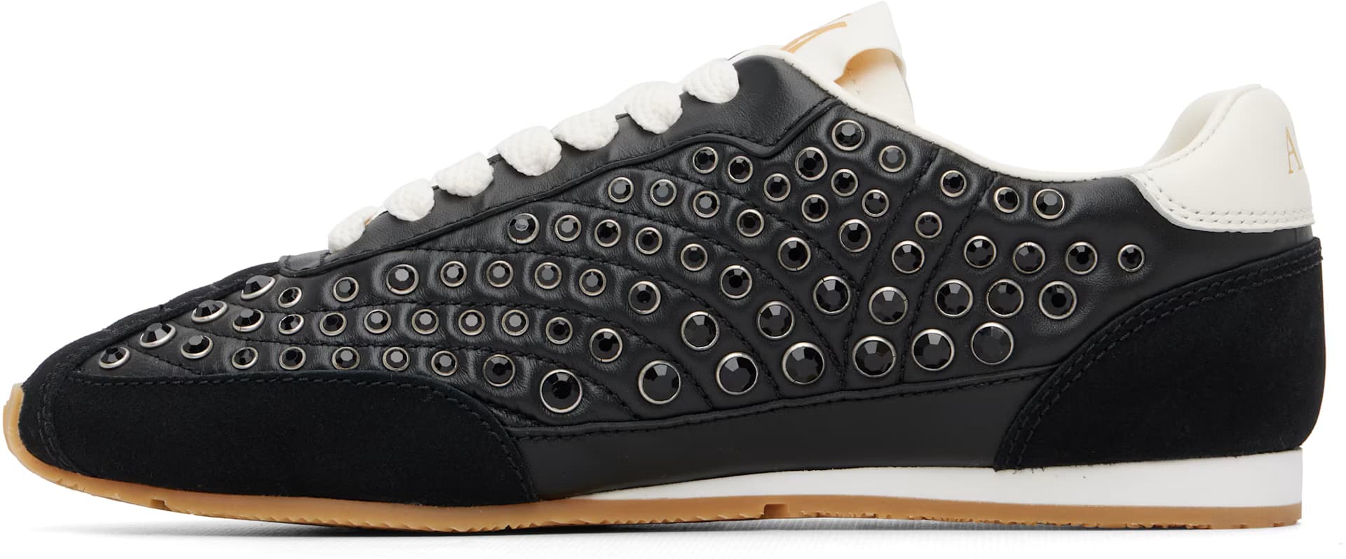 Black Stud Pacific Flat Sneakers 3