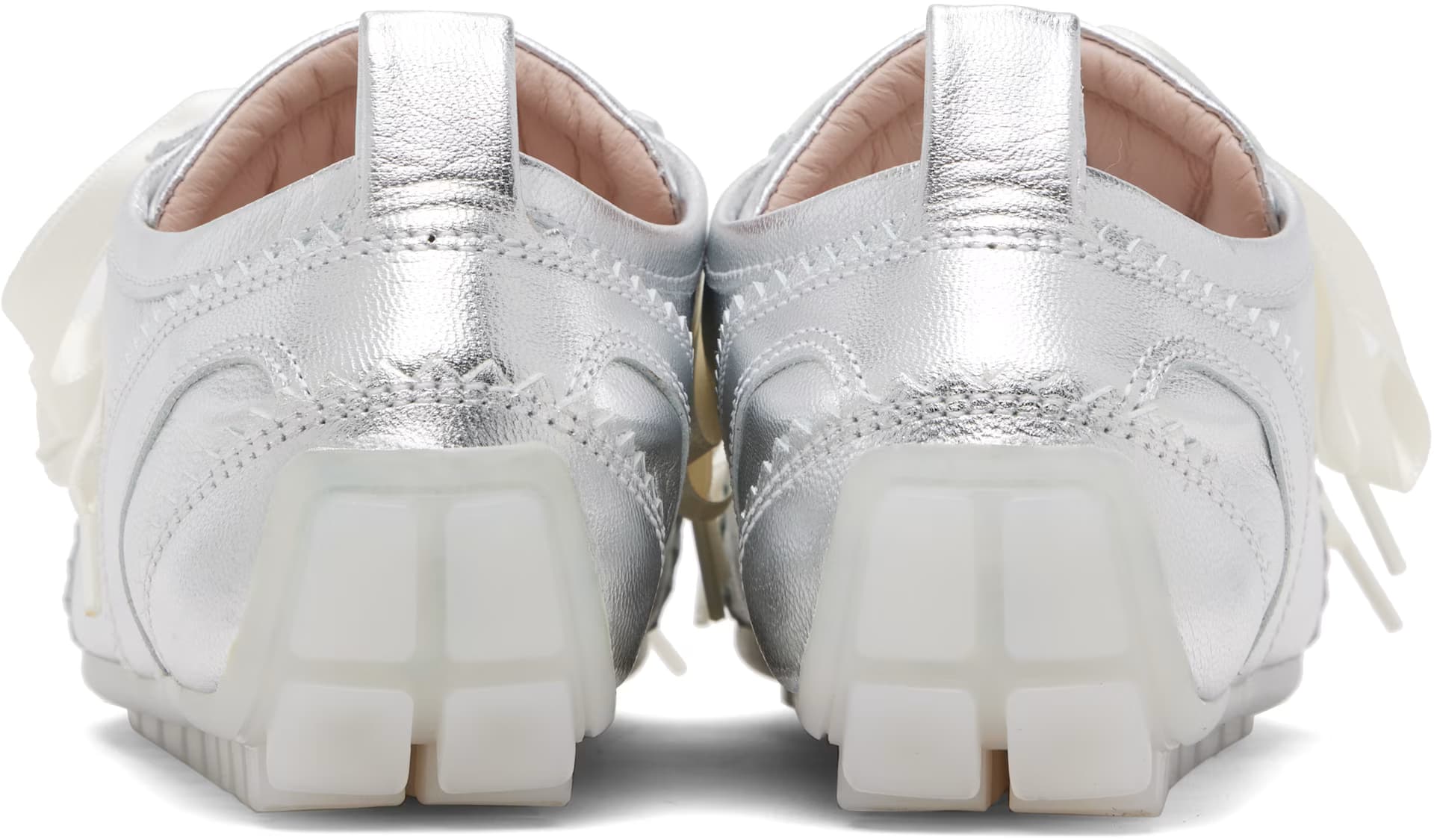 Silver Ballerina Grip Sneakers 2