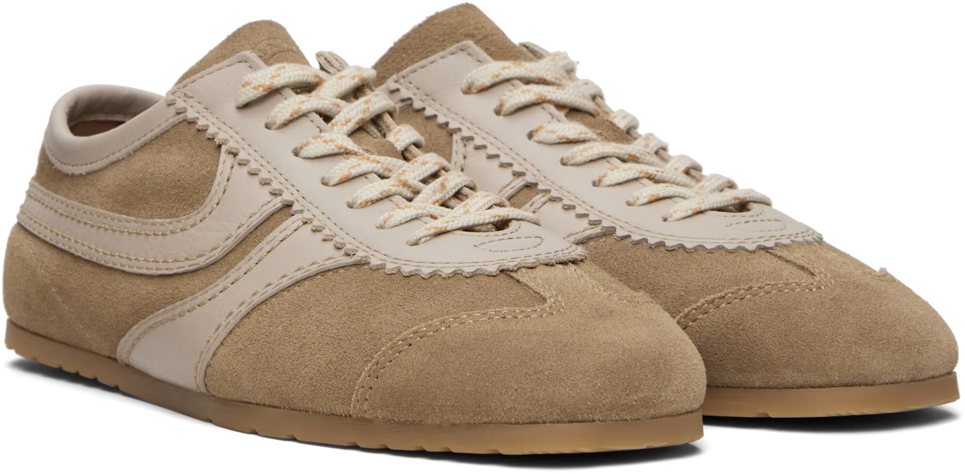 Beige Suede Sneakers 4