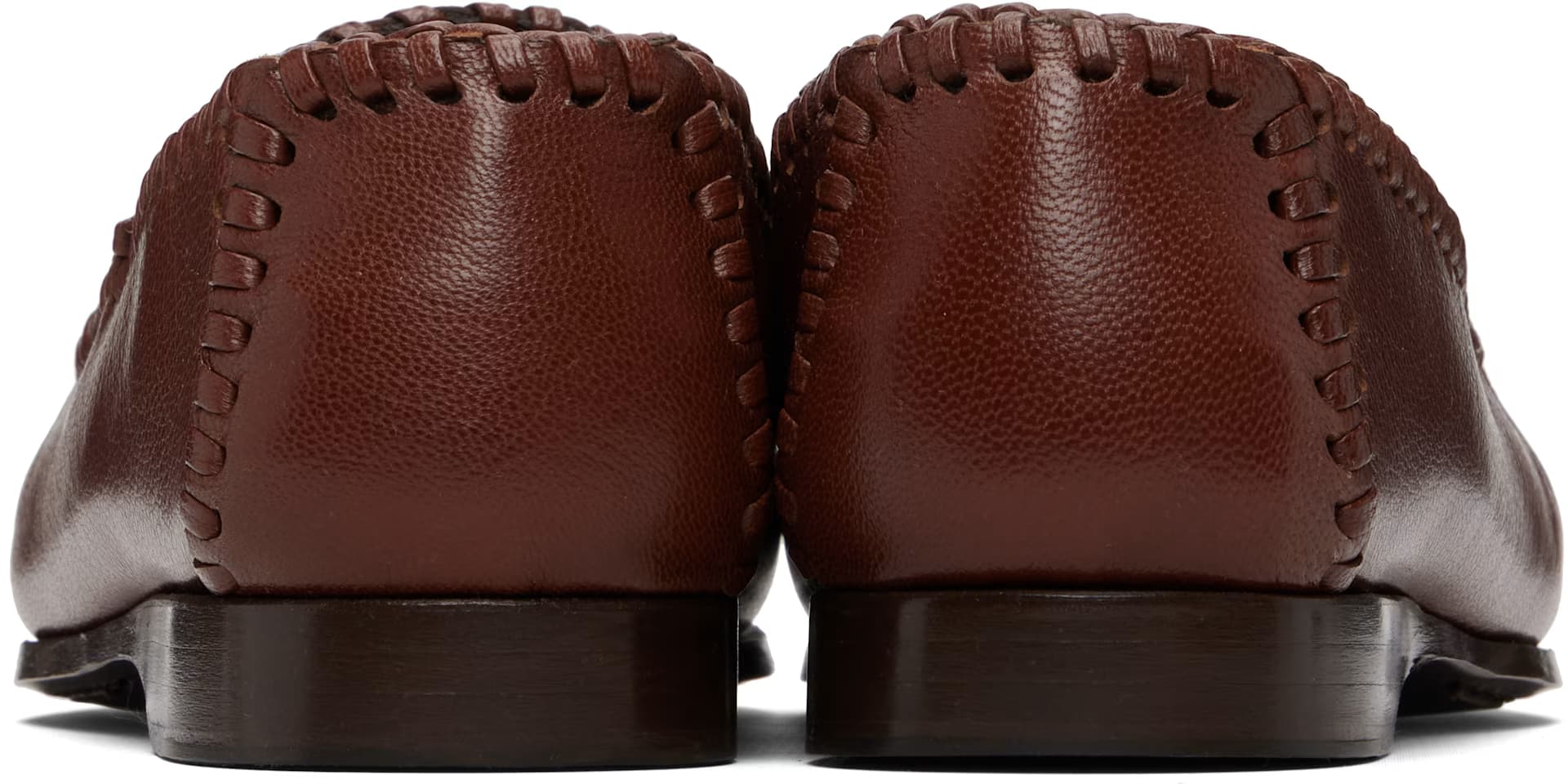 Brown Sastre Supple Shiny Loafers 2